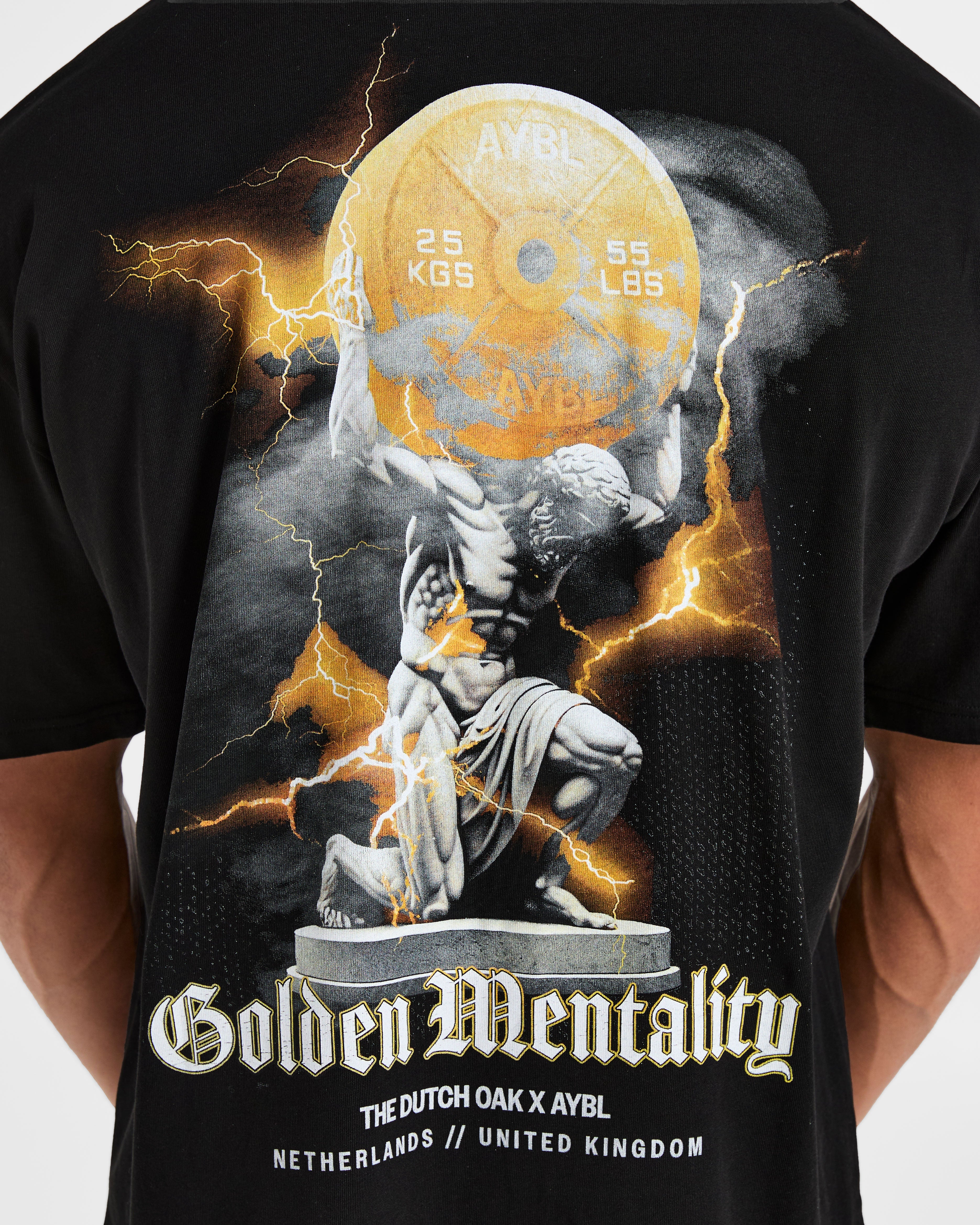 Wesley Vissers x Golden Mentality Oversized T Shirt - Black