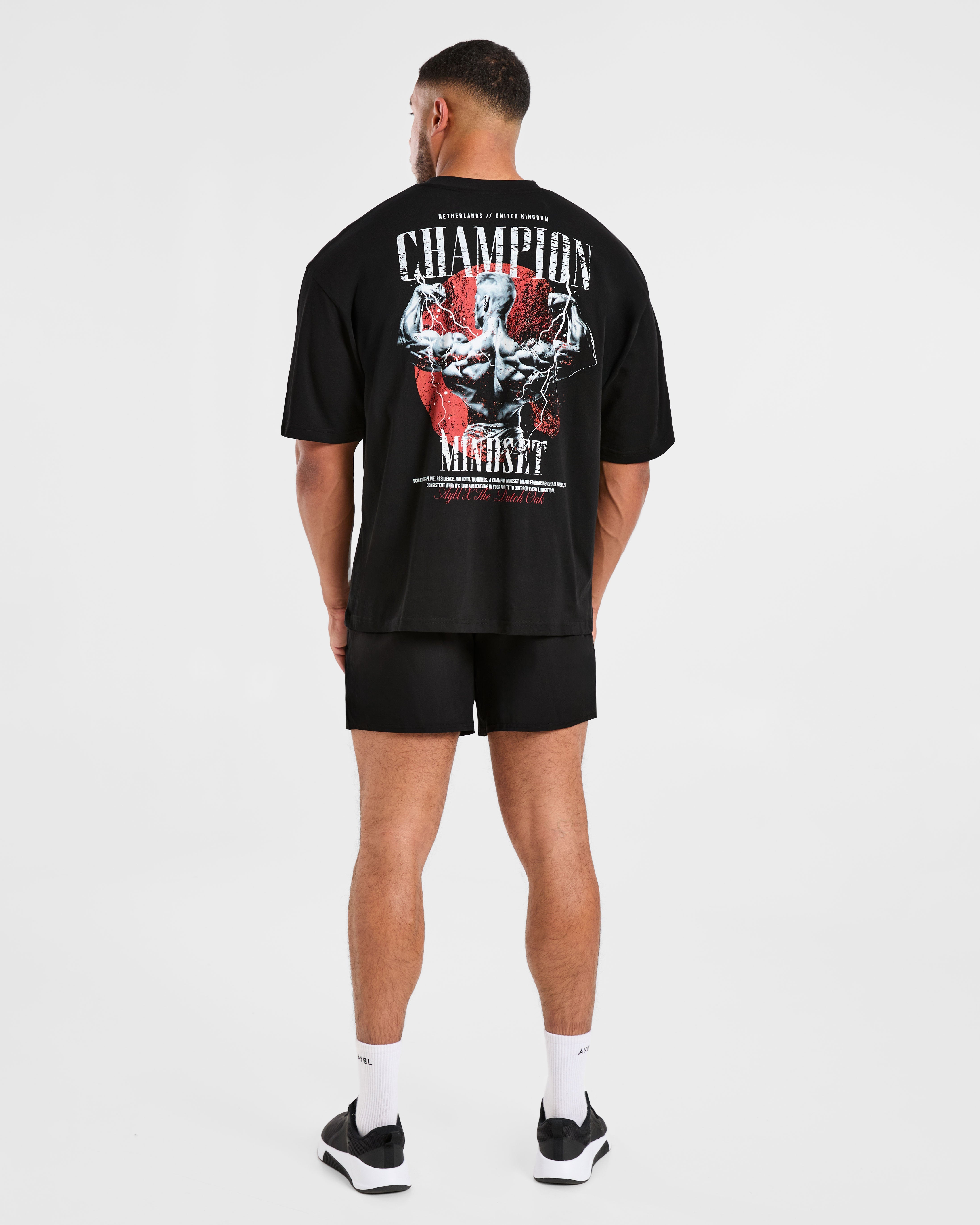 Wesley Vissers x Champion Mindset Oversized T Shirt - Black
