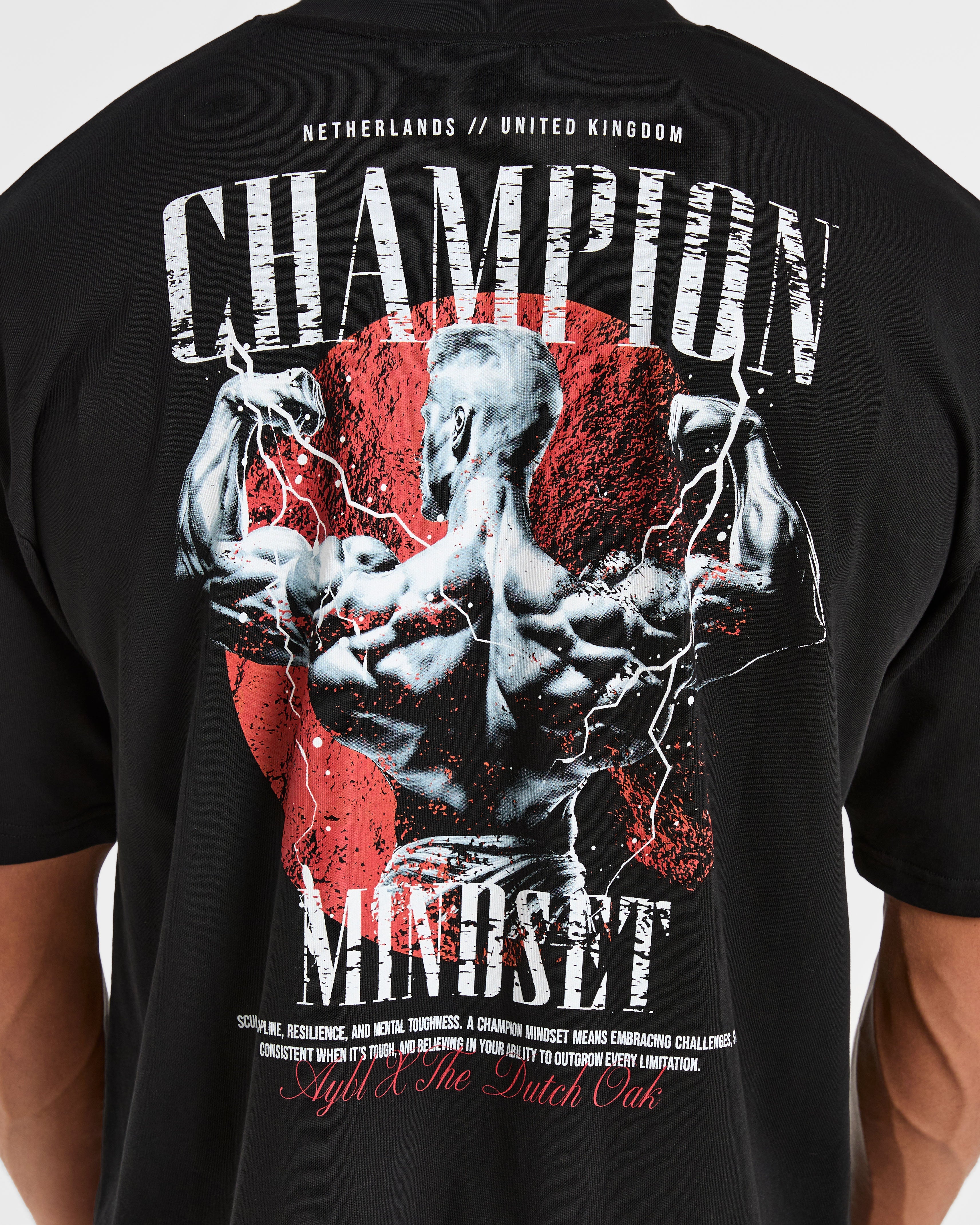 Wesley Vissers x Champion Mindset Oversized T Shirt - Black