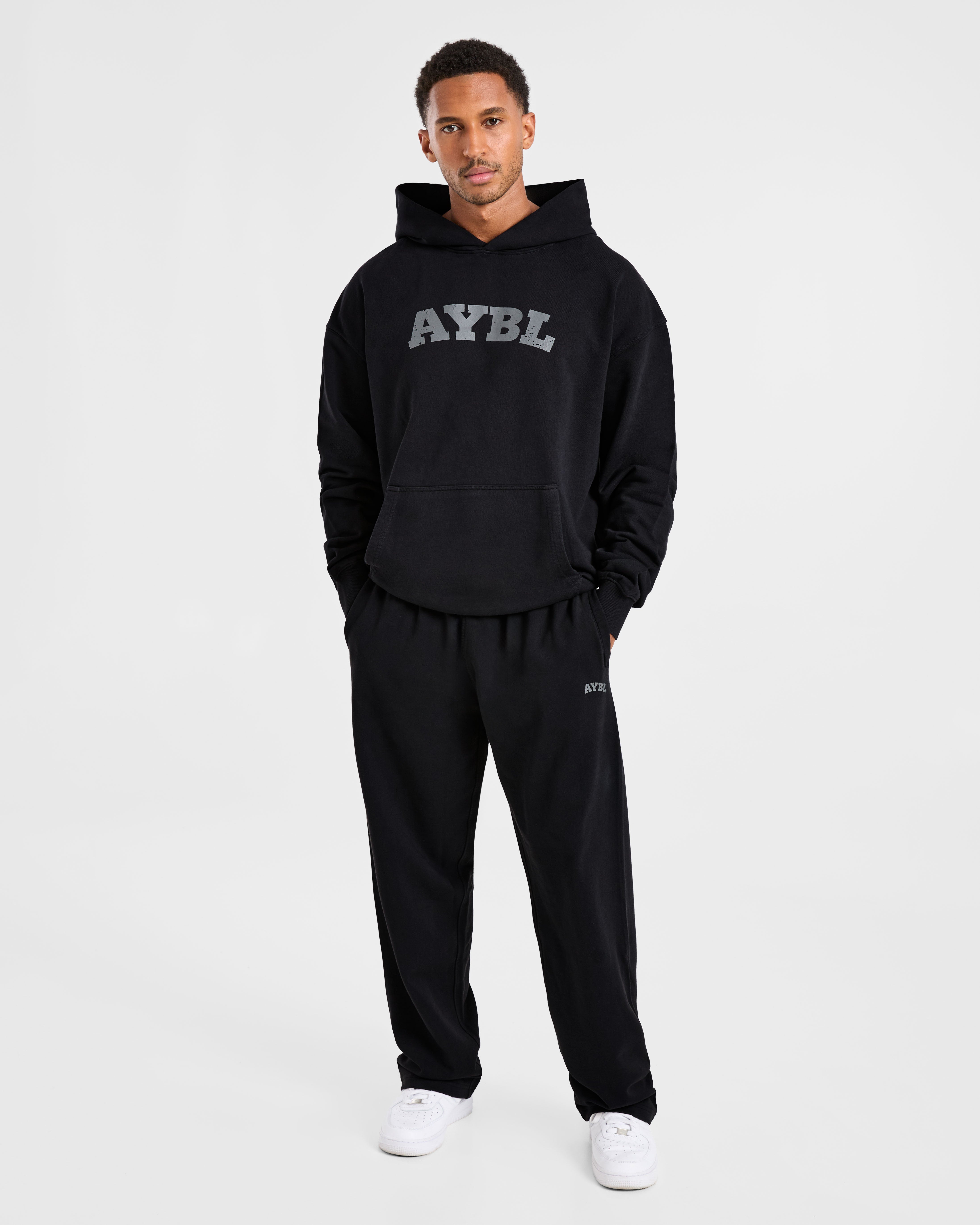Elite Straight Leg Joggers - Black/Charocal