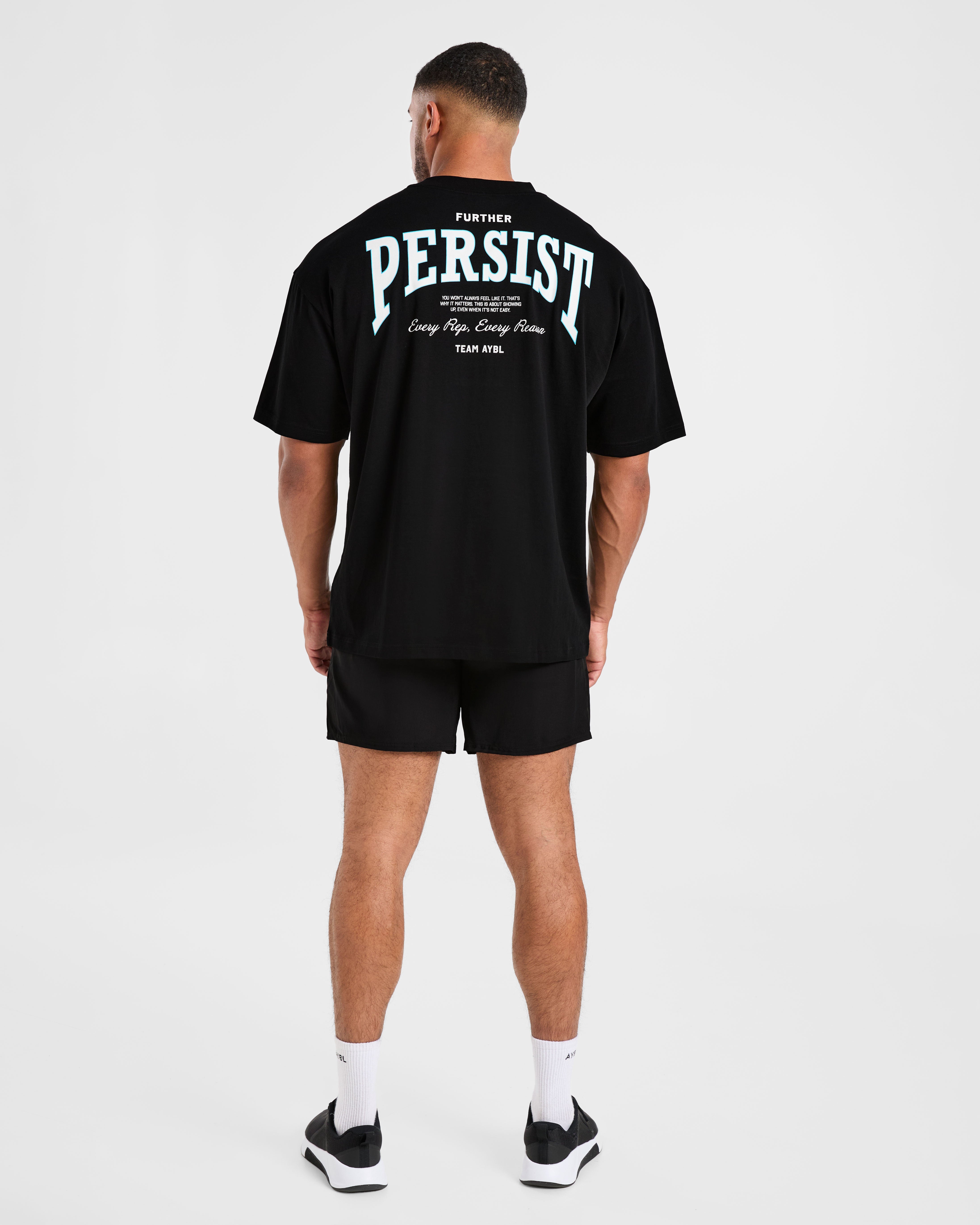 Cam Kissel x Persist Oversized T Shirt - Black