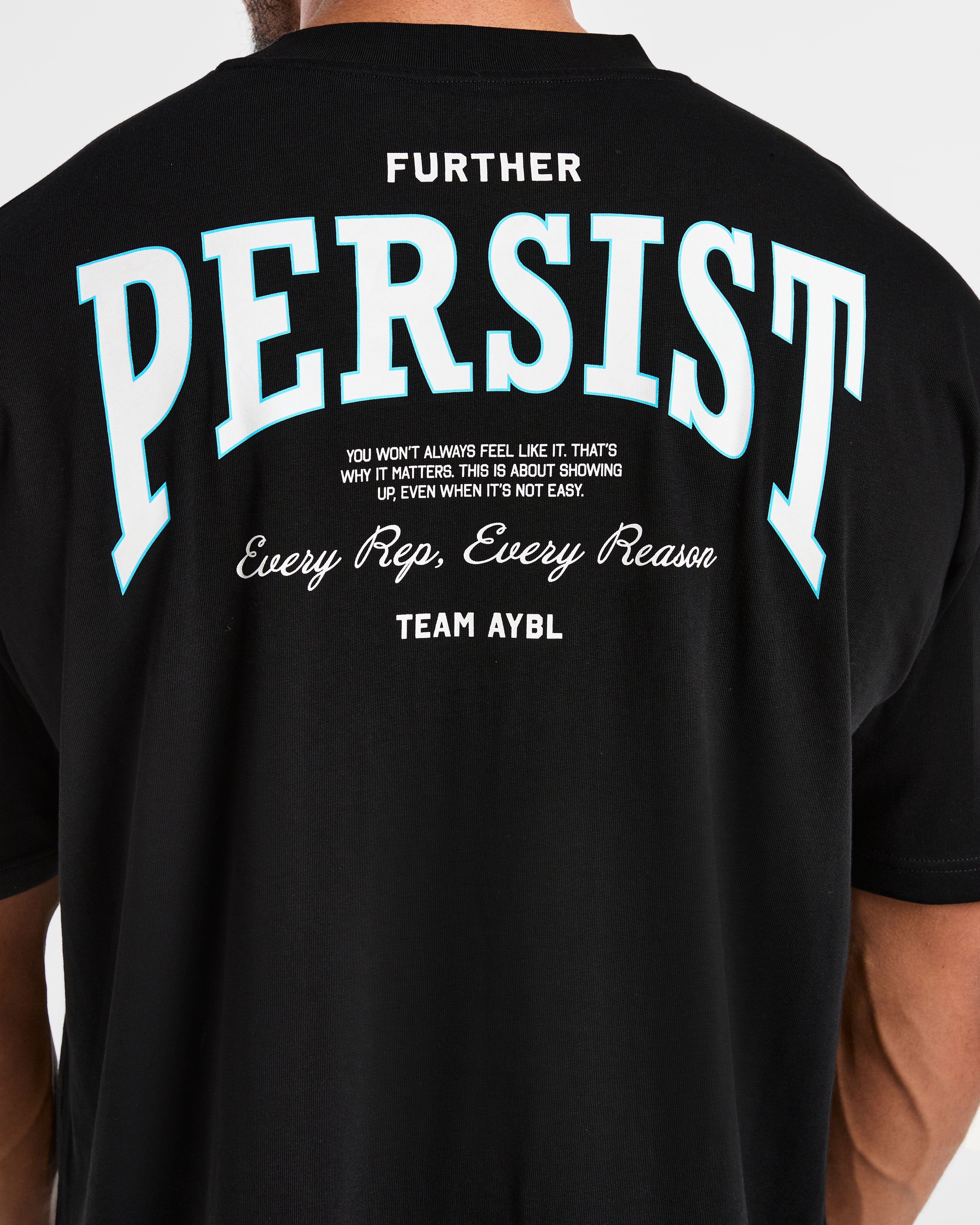 Cam Kissel x Persist Oversized T Shirt - Black