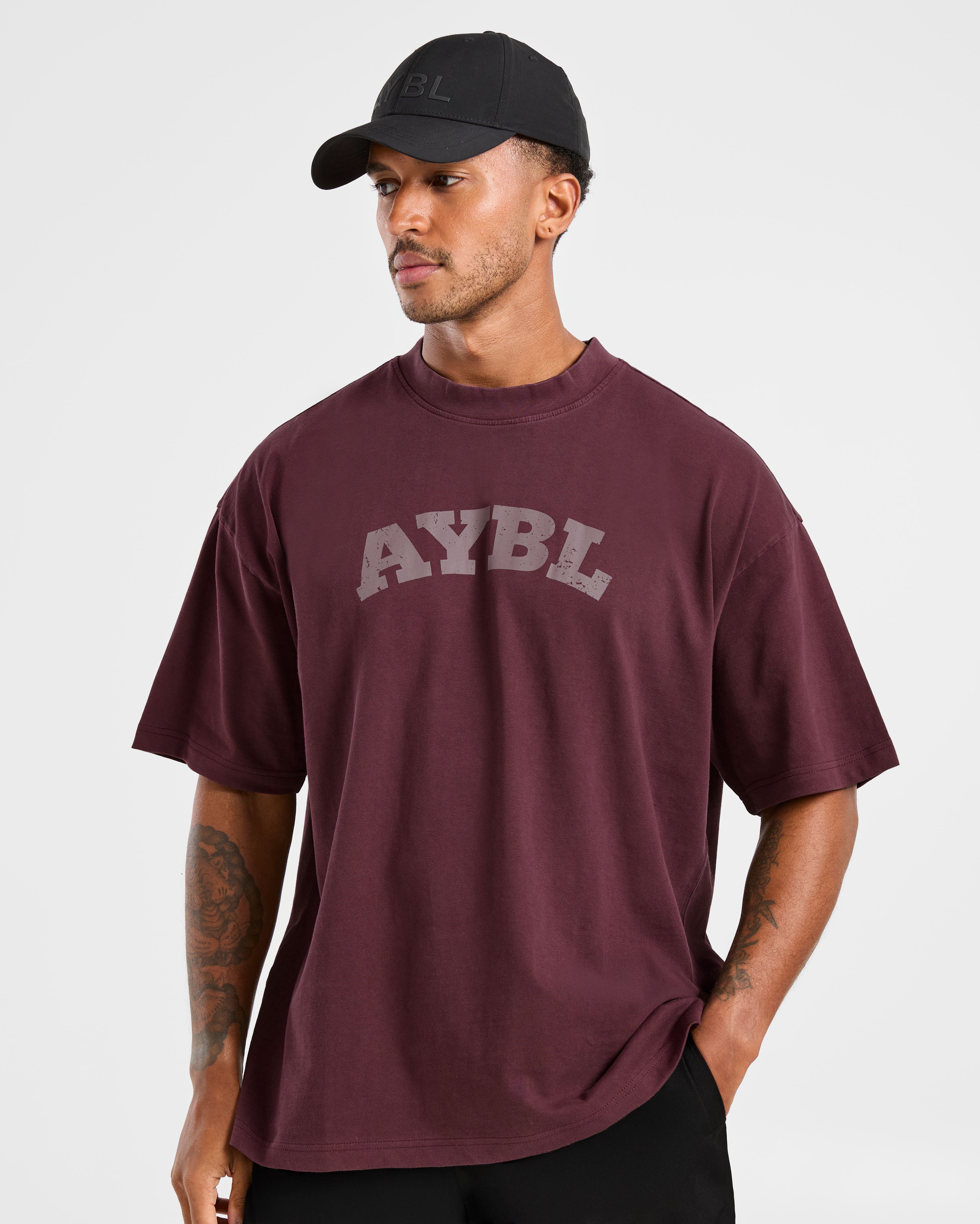 Elite Oversized T Shirt- Dusty Plum