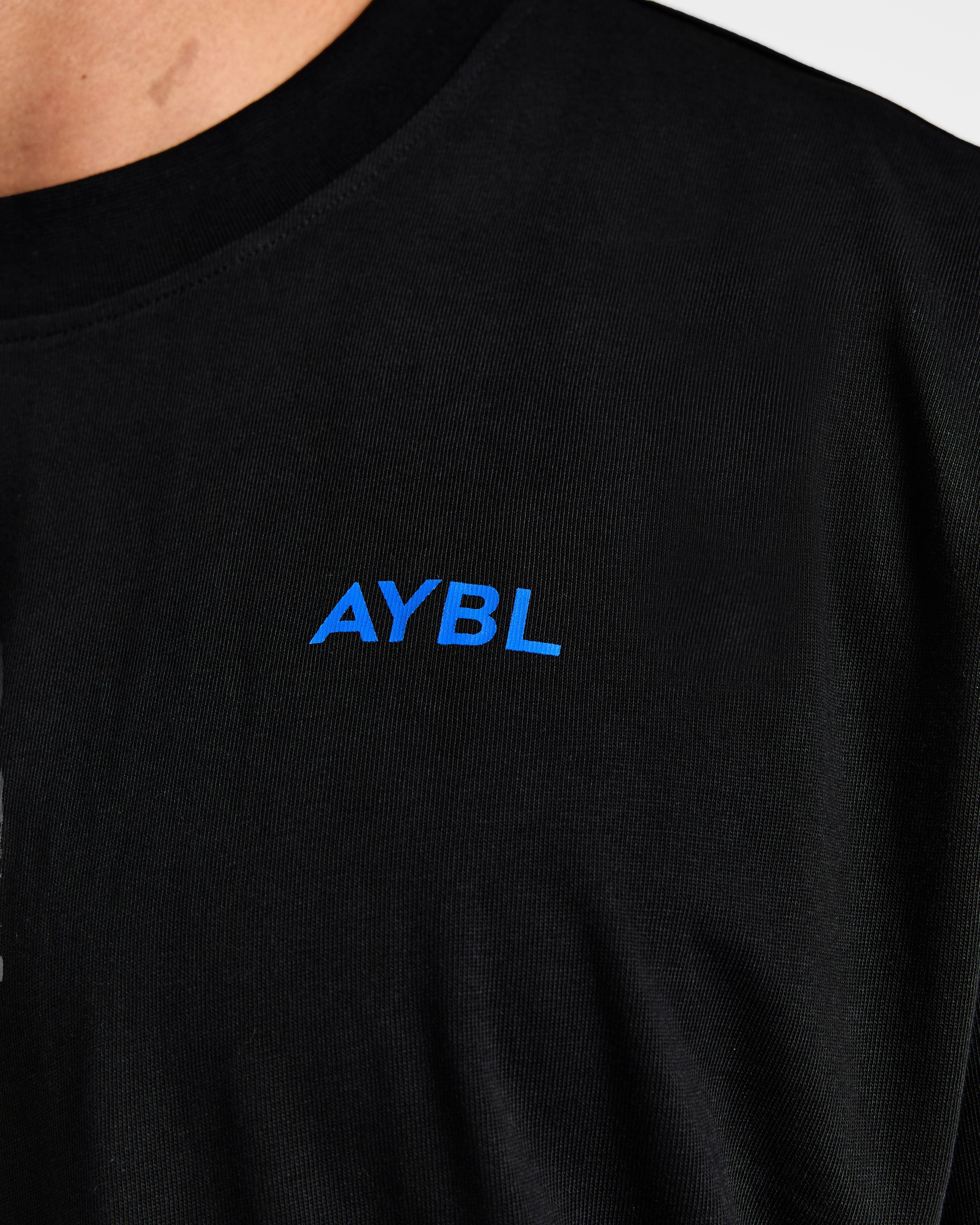 Essential Oversized T Shirt - Black/Cobalt