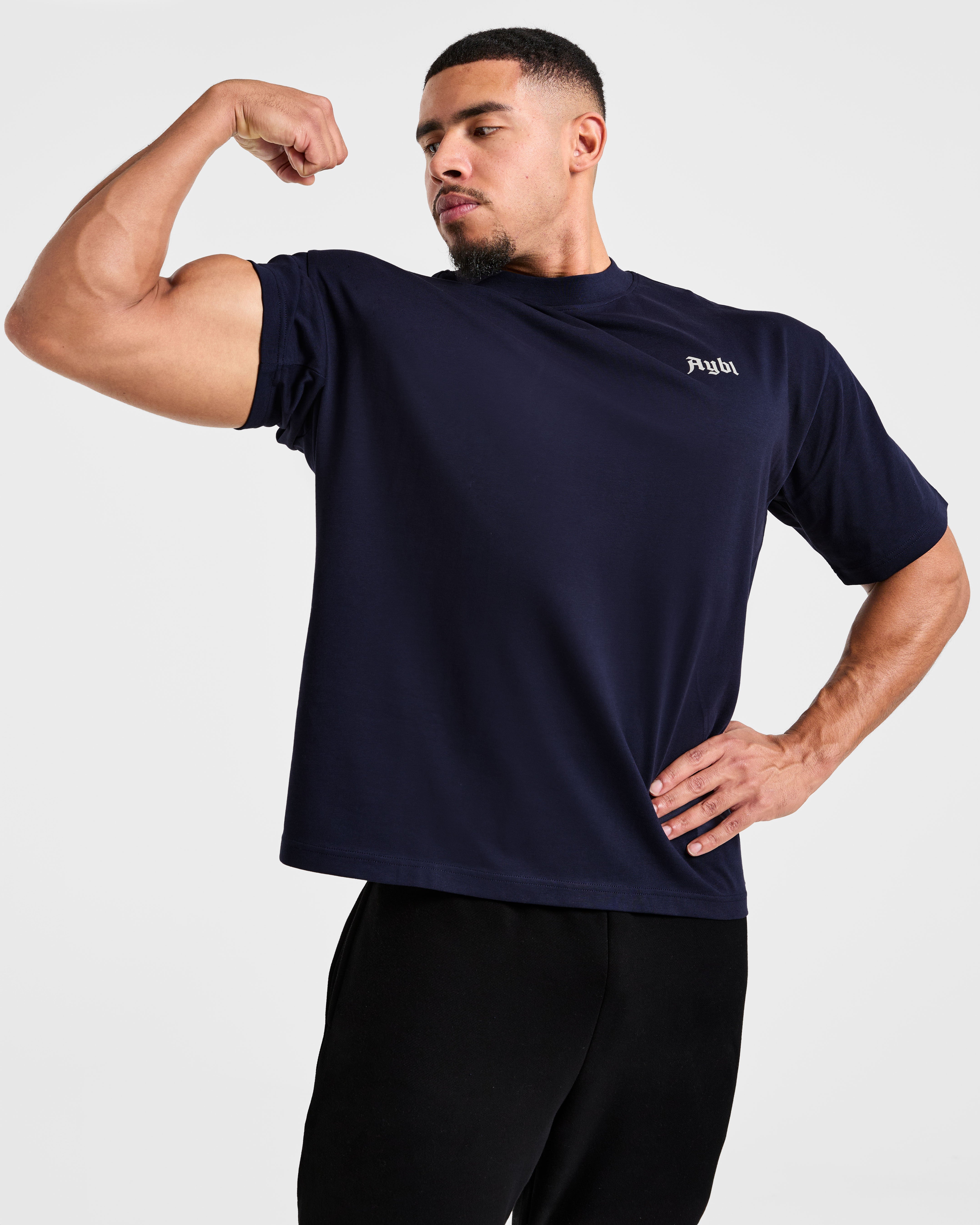 Built for Lifters Oversized T Shirt - Navy