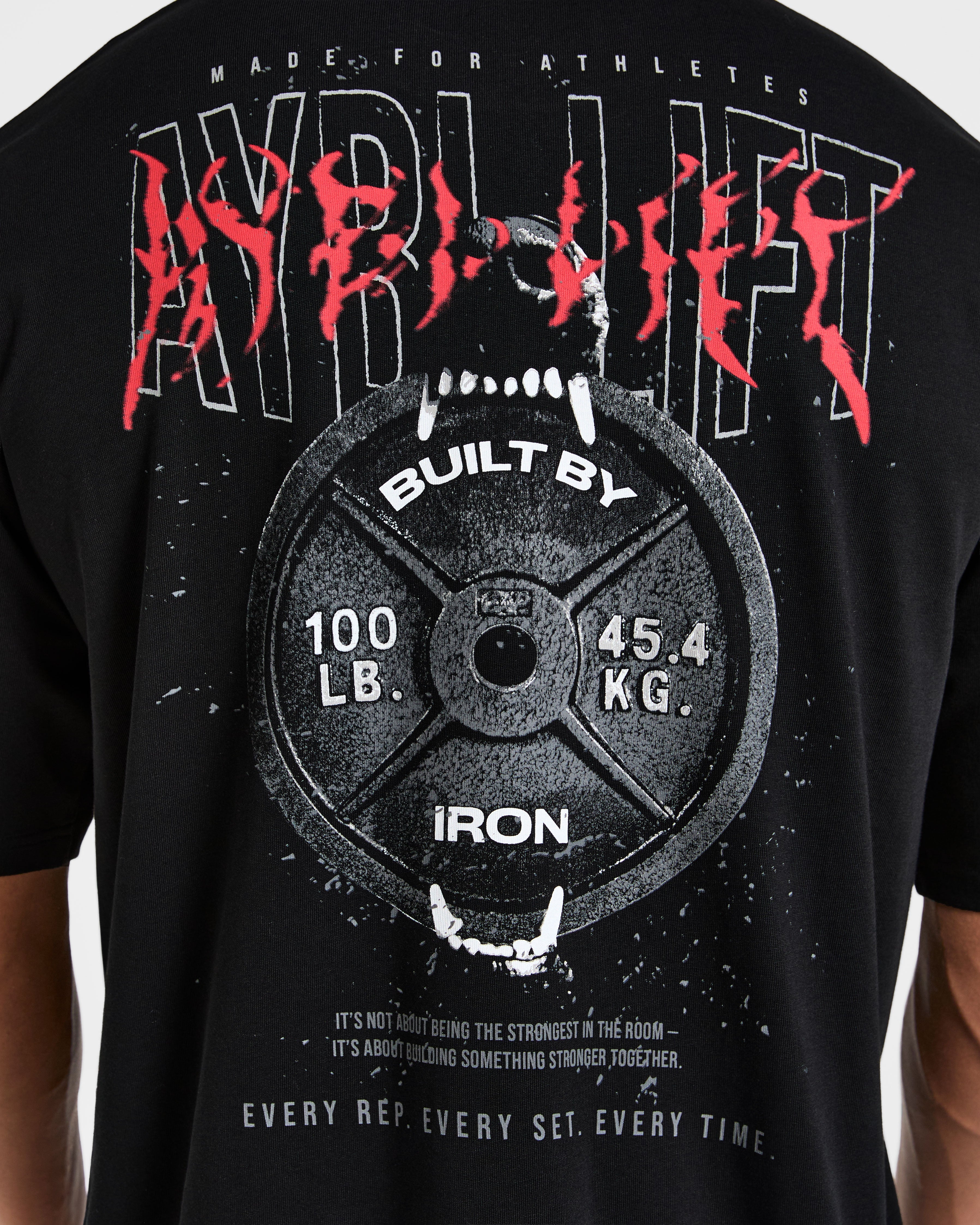 Doberman Strength Oversized T Shirt - Black/Red