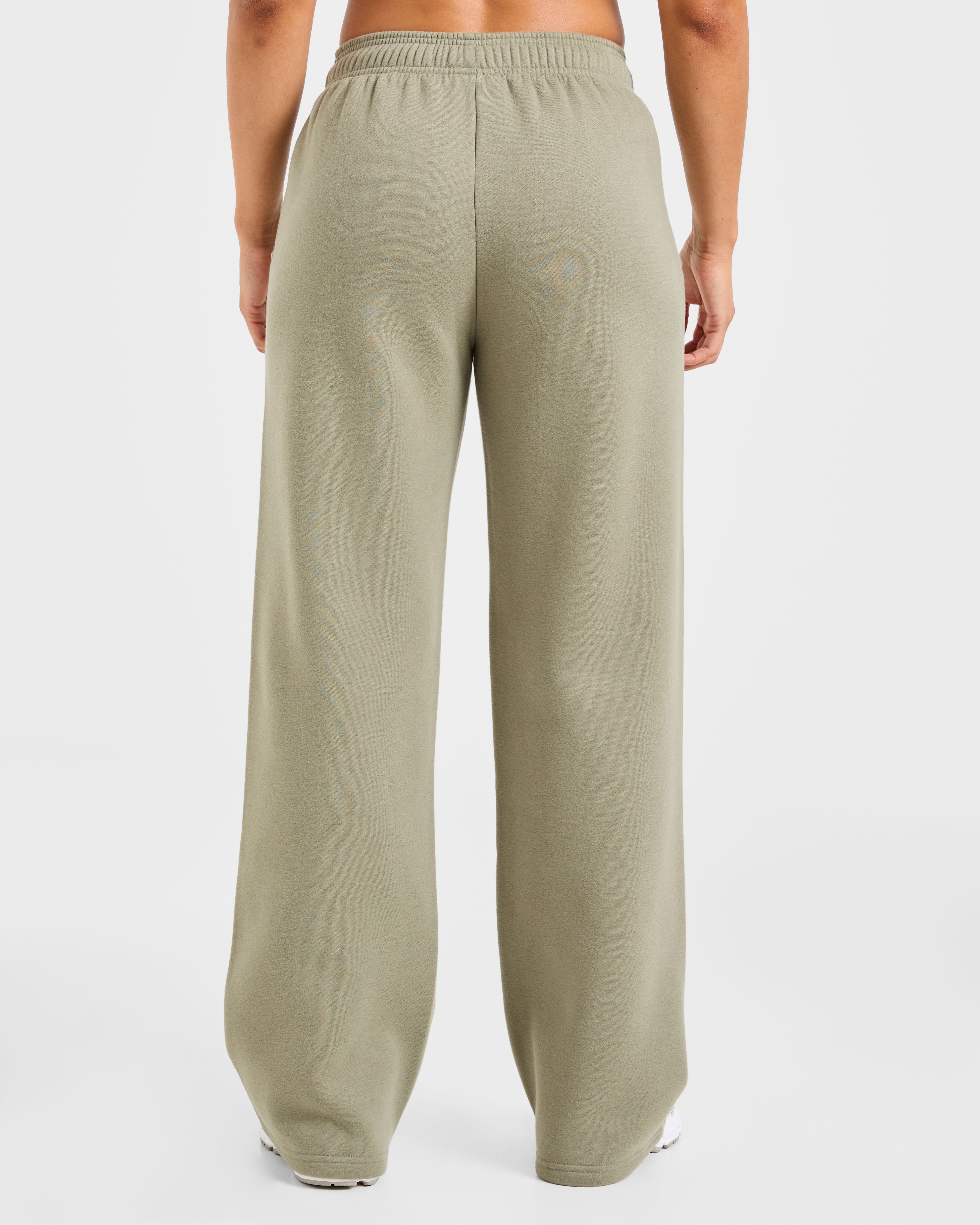 Sports Essentials Oversized Straight Leg Joggers - Muted Olive