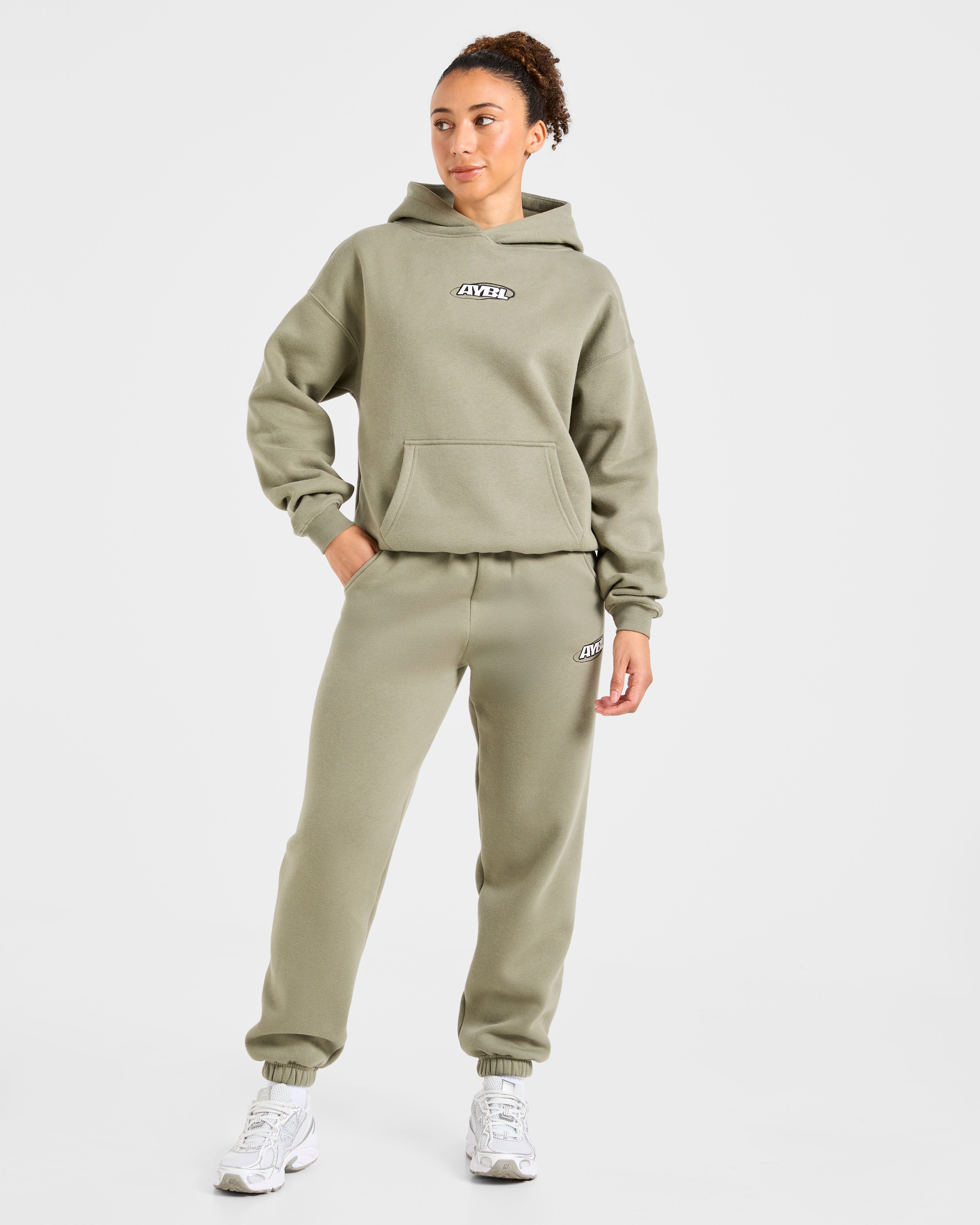 Sports Essentials Oversized Joggers - Muted Olive