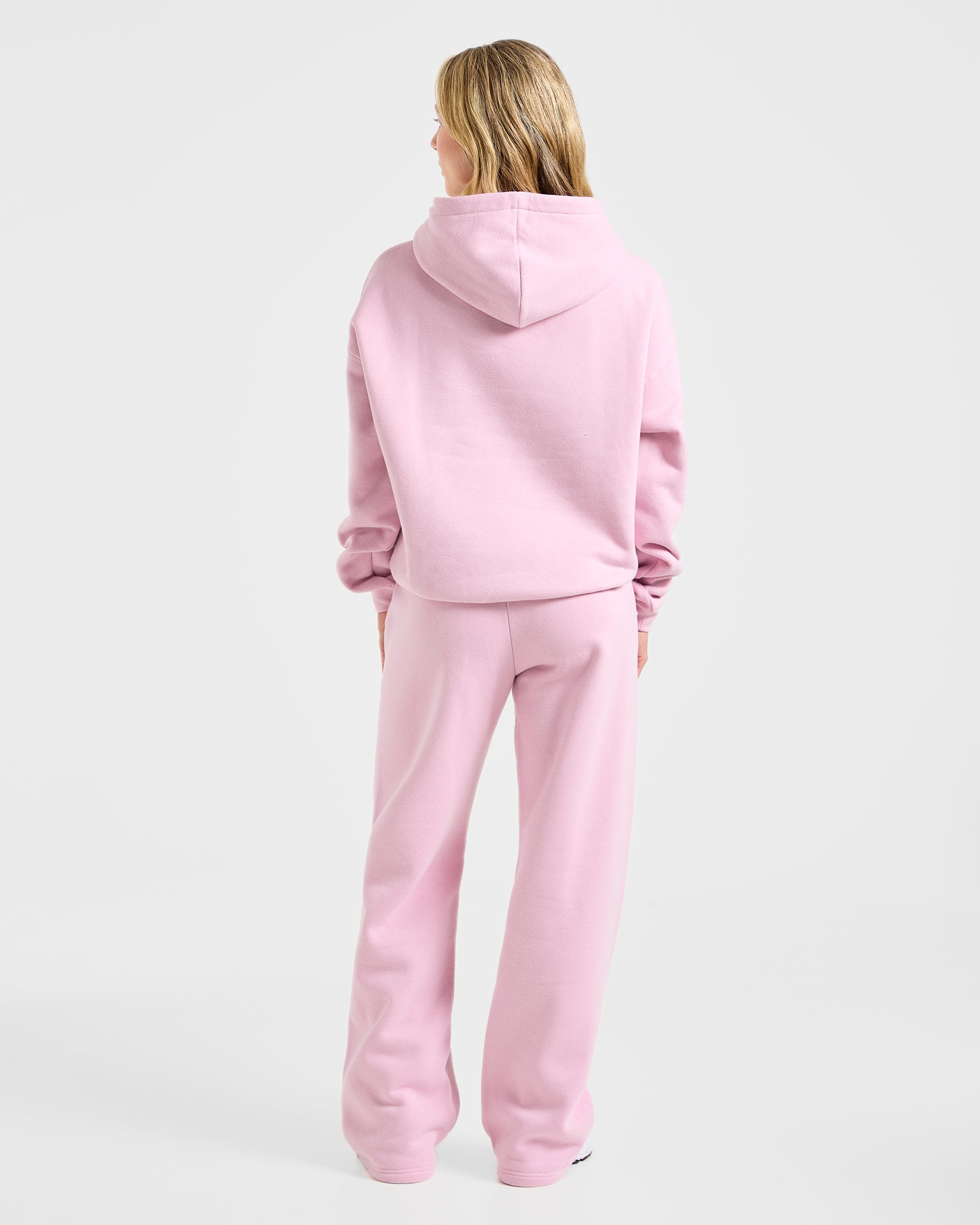 Varsity 2.0 Oversized Straight Leg Joggers - Iced Pink