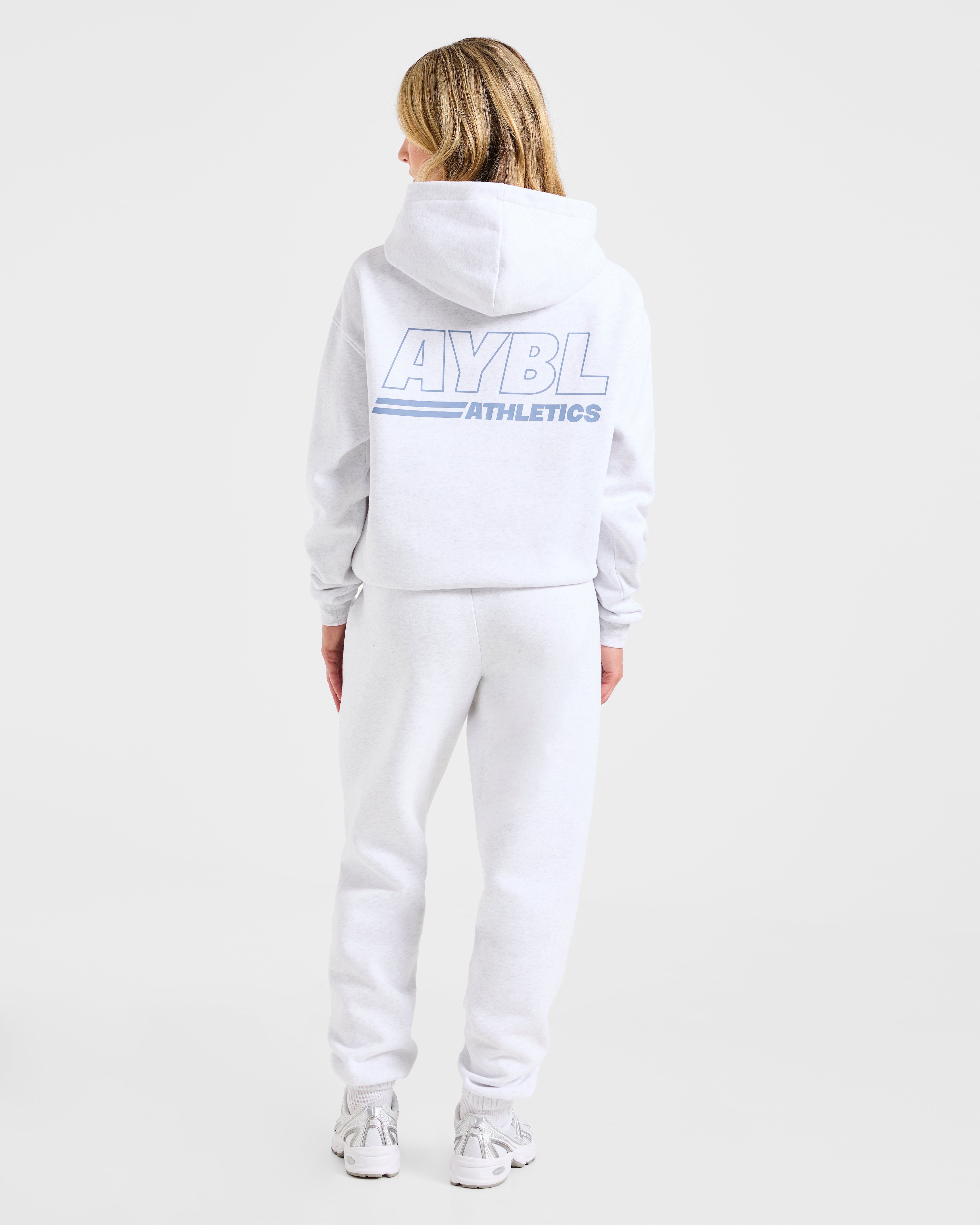 Athletics Track Oversized Joggers - Heather Grey/Slate Blue
