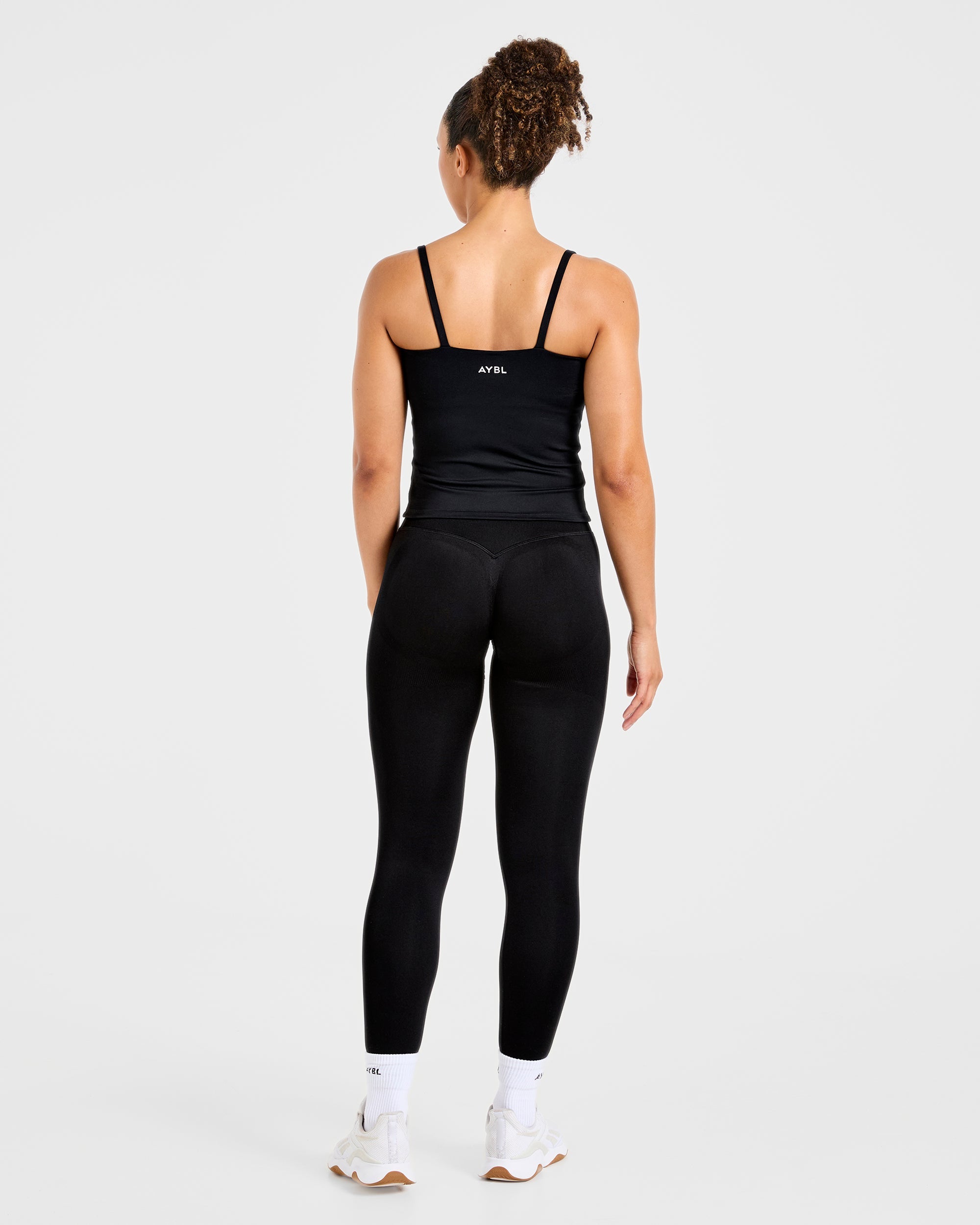 Essential Strappy Tank Top - Black