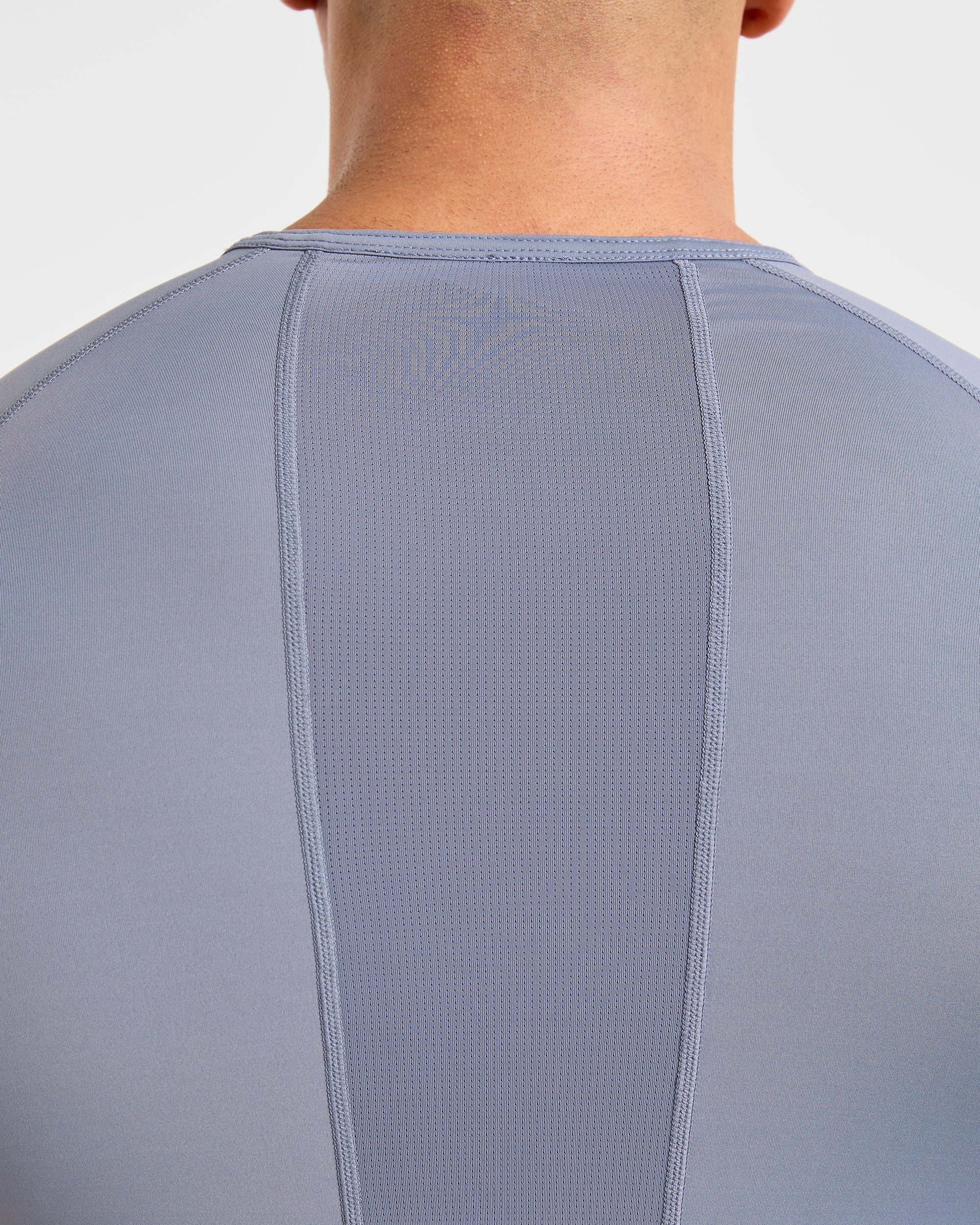 Compression Long Sleeve T Shirt- Slate Grey