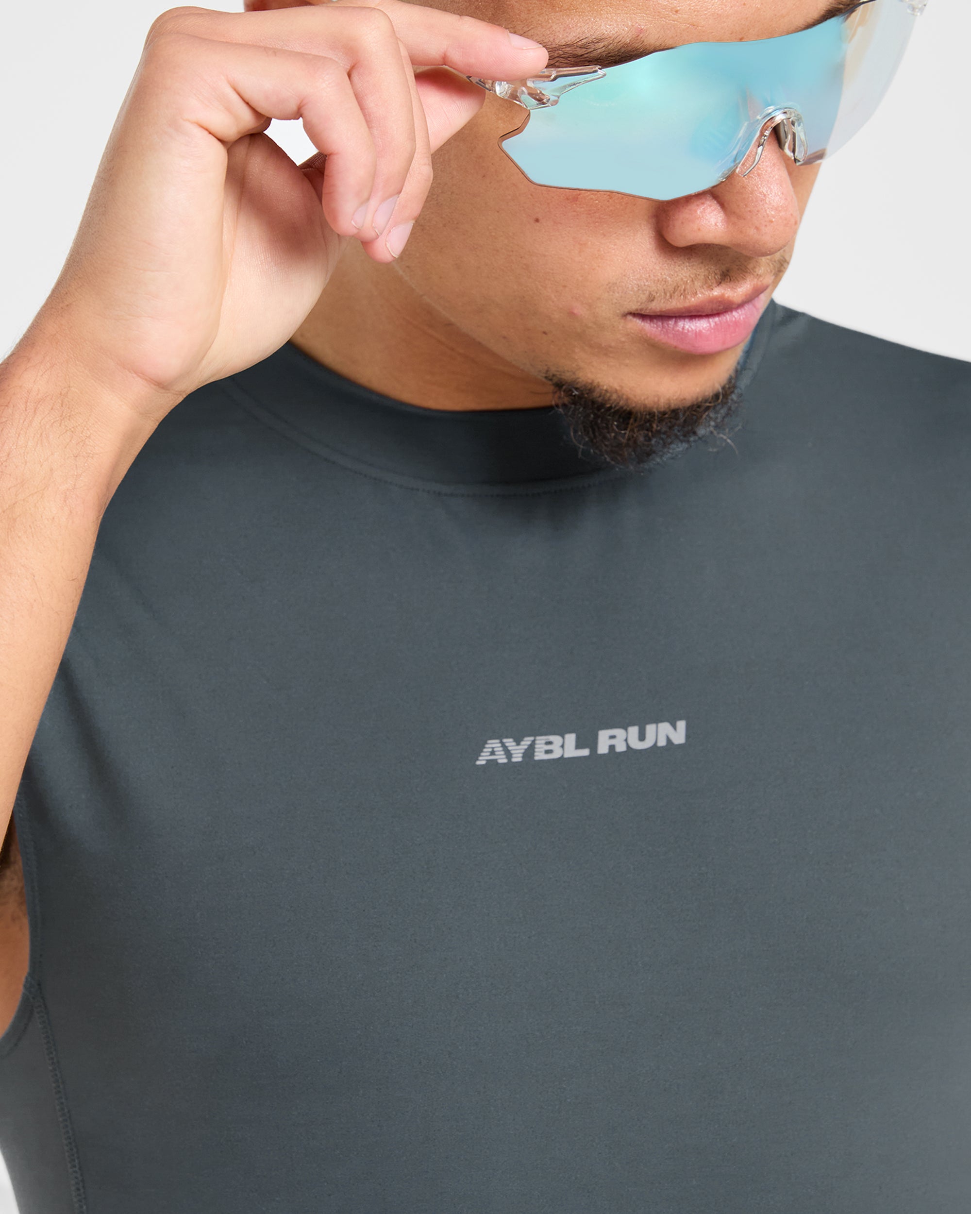 Run Slim Tank - Slate Blue