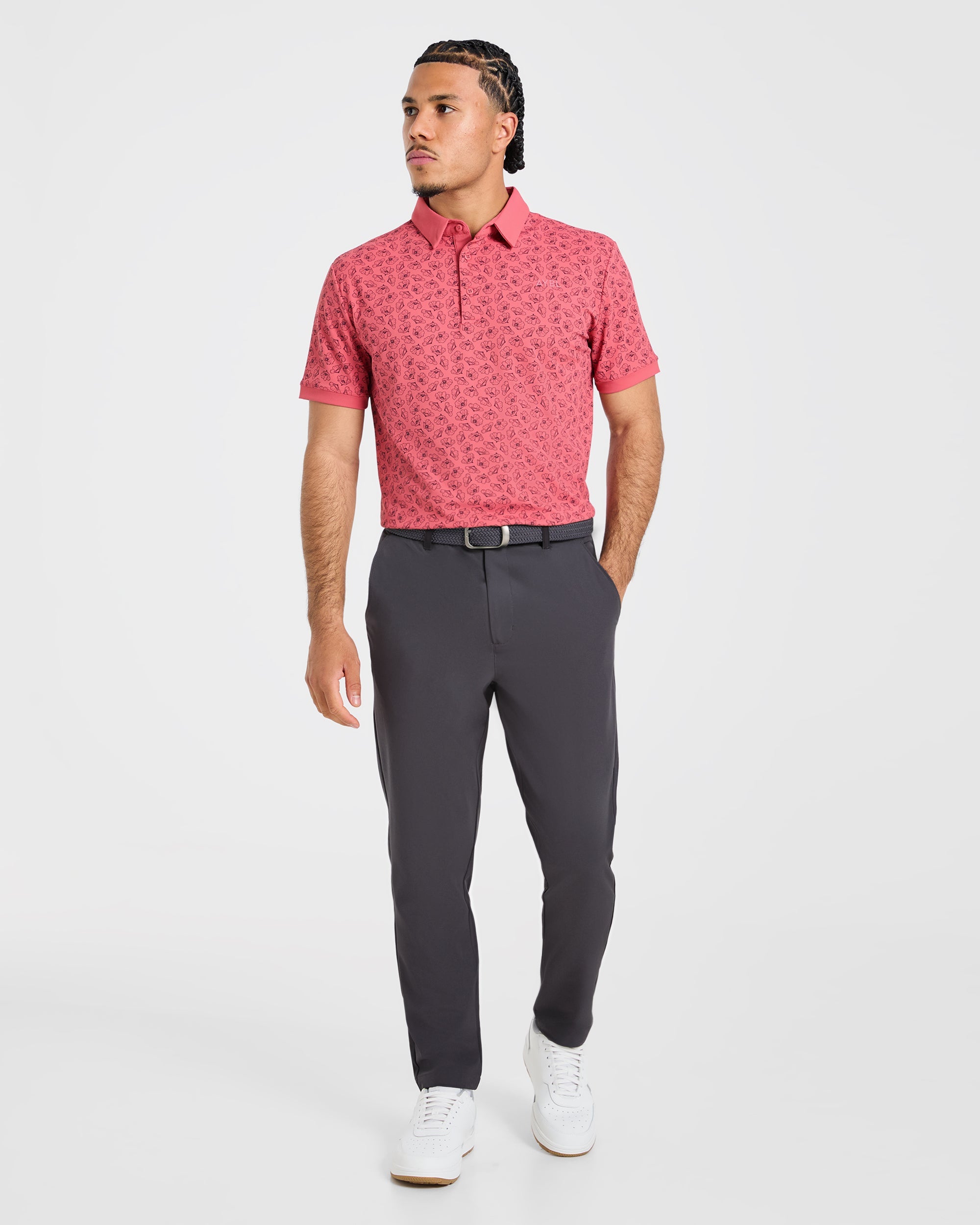 Precision Camellias Polo - Red
