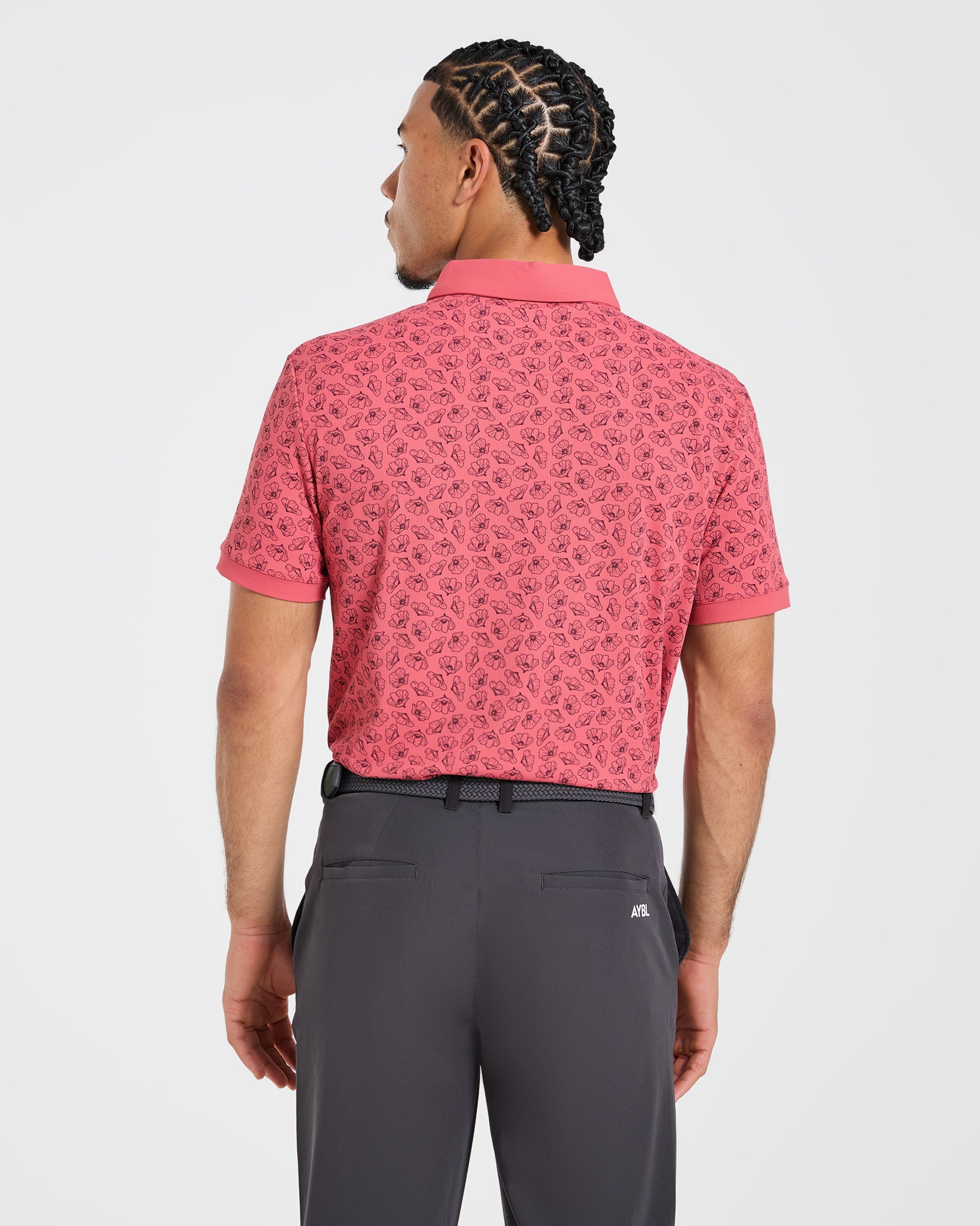 Precision Camellias Polo - Red