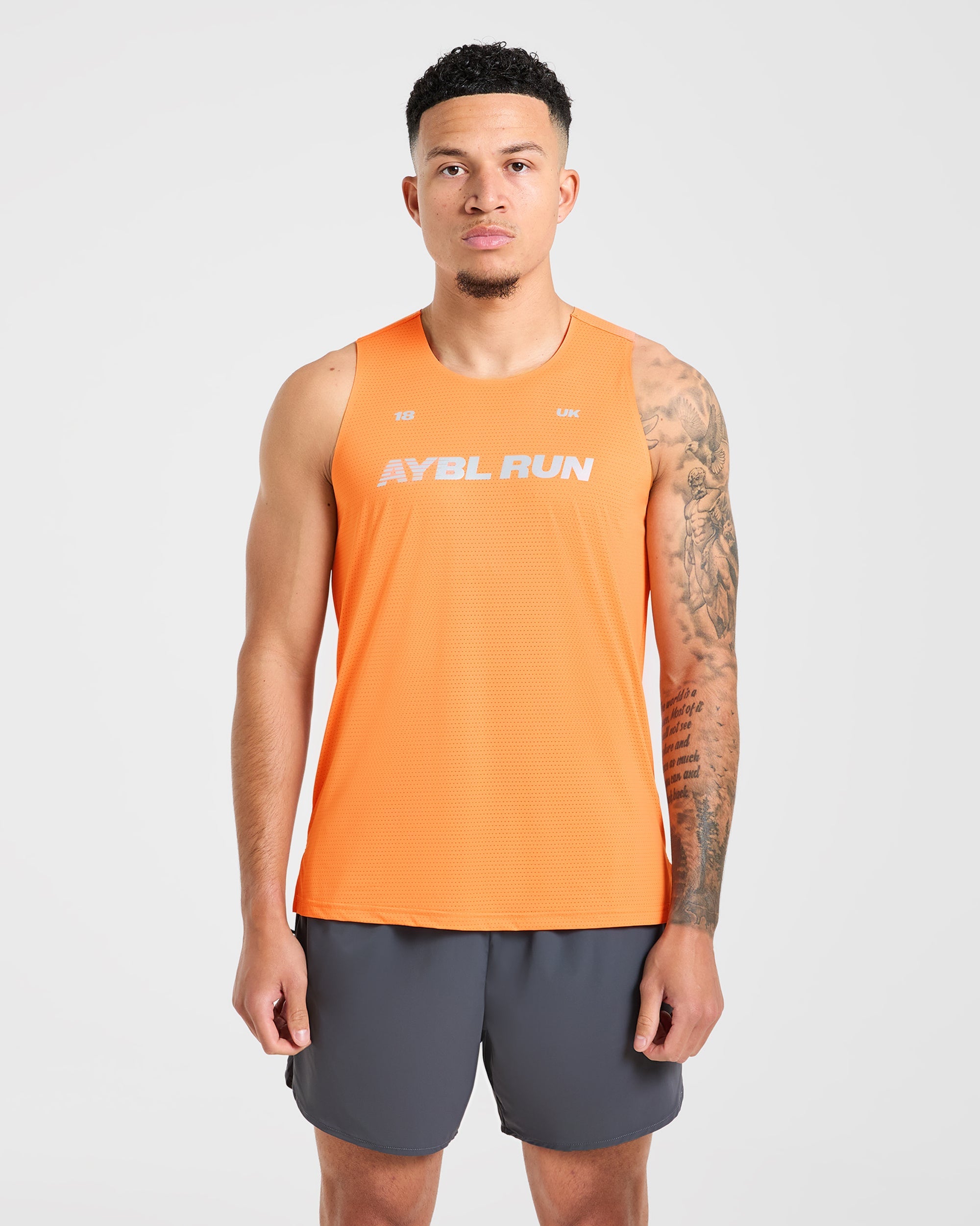 Run Loose Tank - Bright Orange