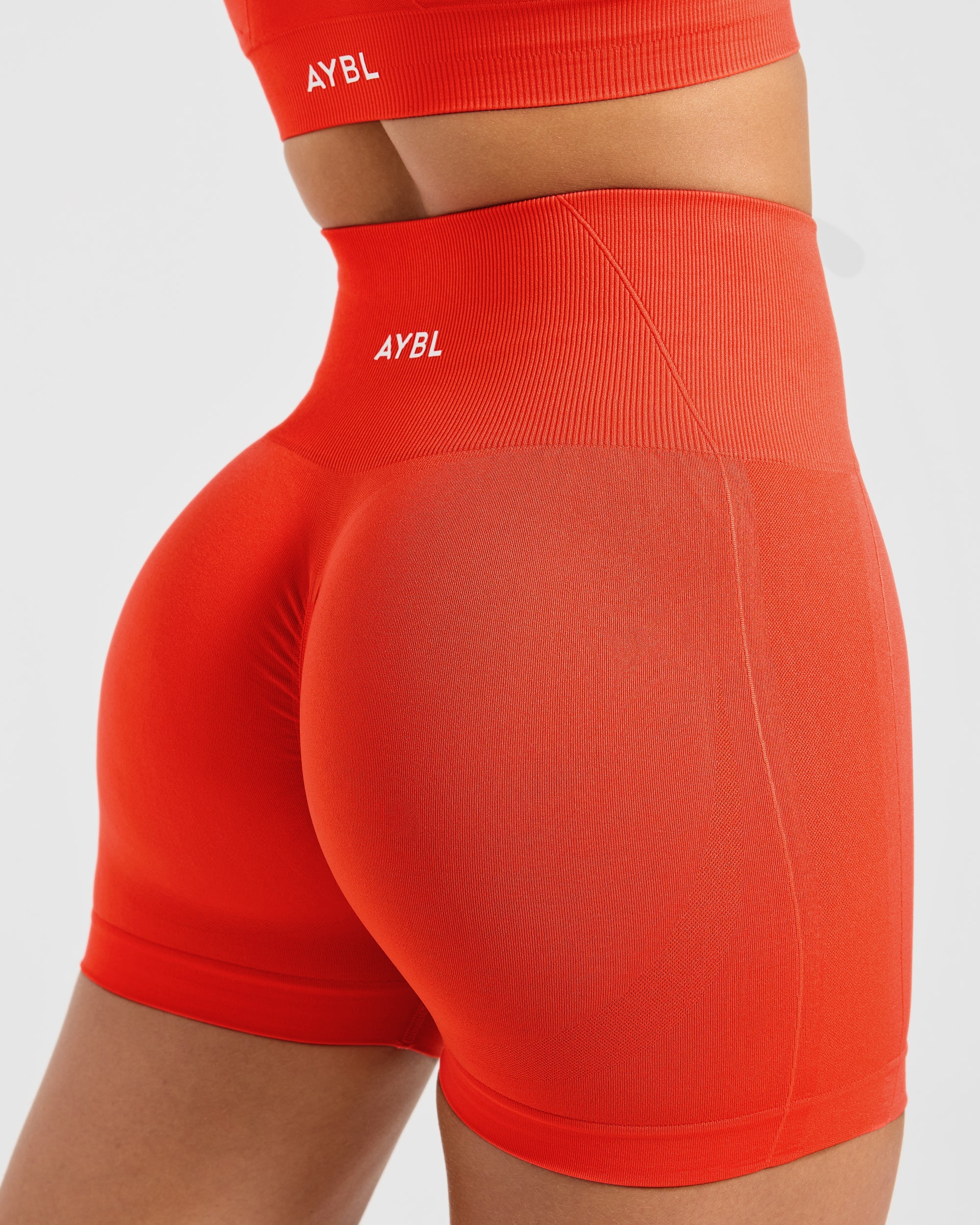 Empower Seamless Shorts - Hot Orange