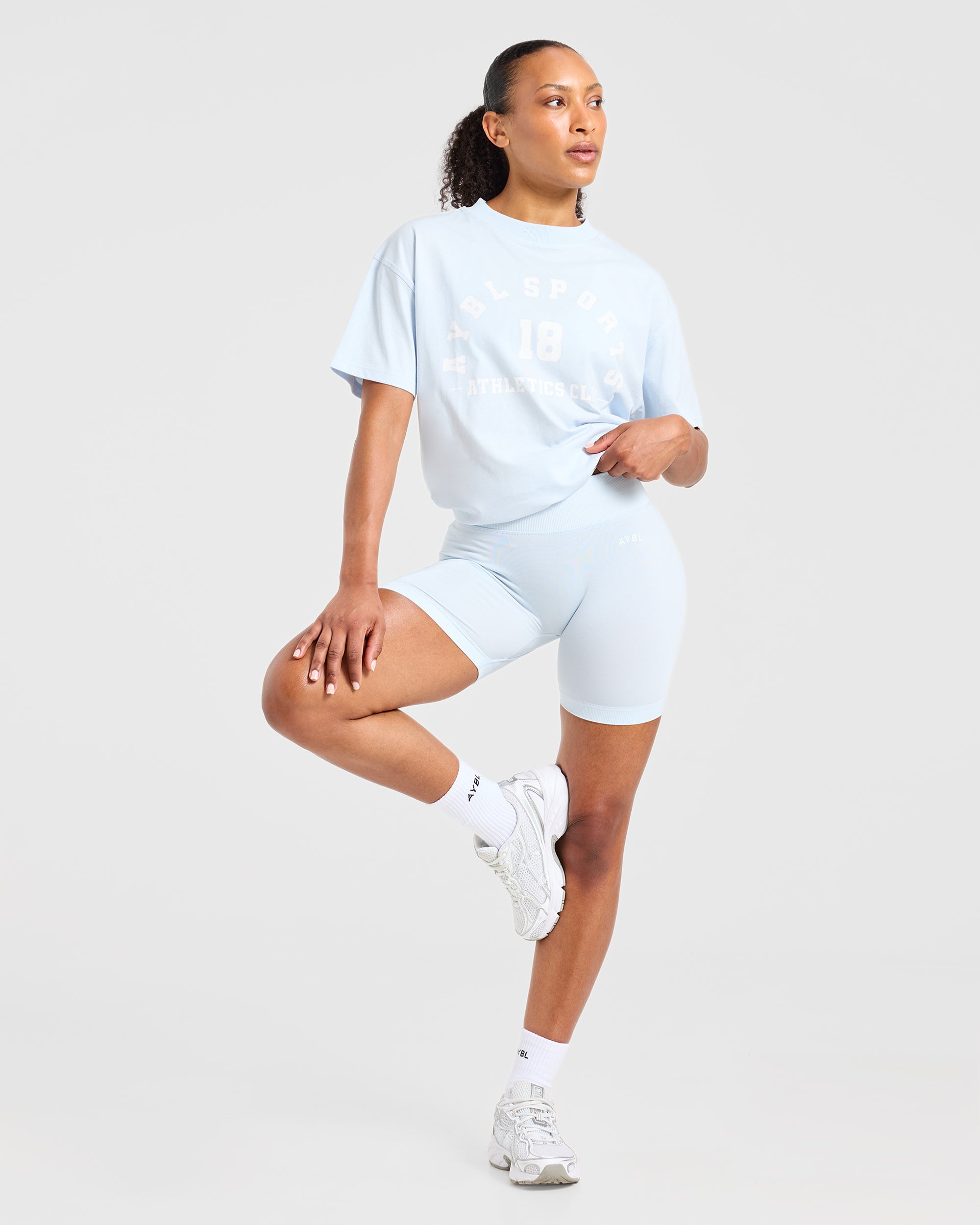 AYBL Sports 18 Oversized T Shirt - Iced Blue