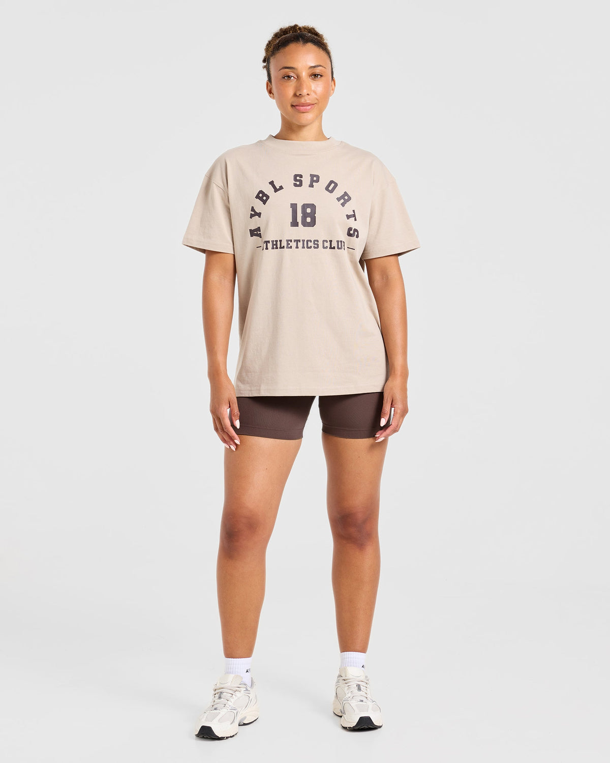 AYBL Sports 18 Oversized T Shirt - Mocha