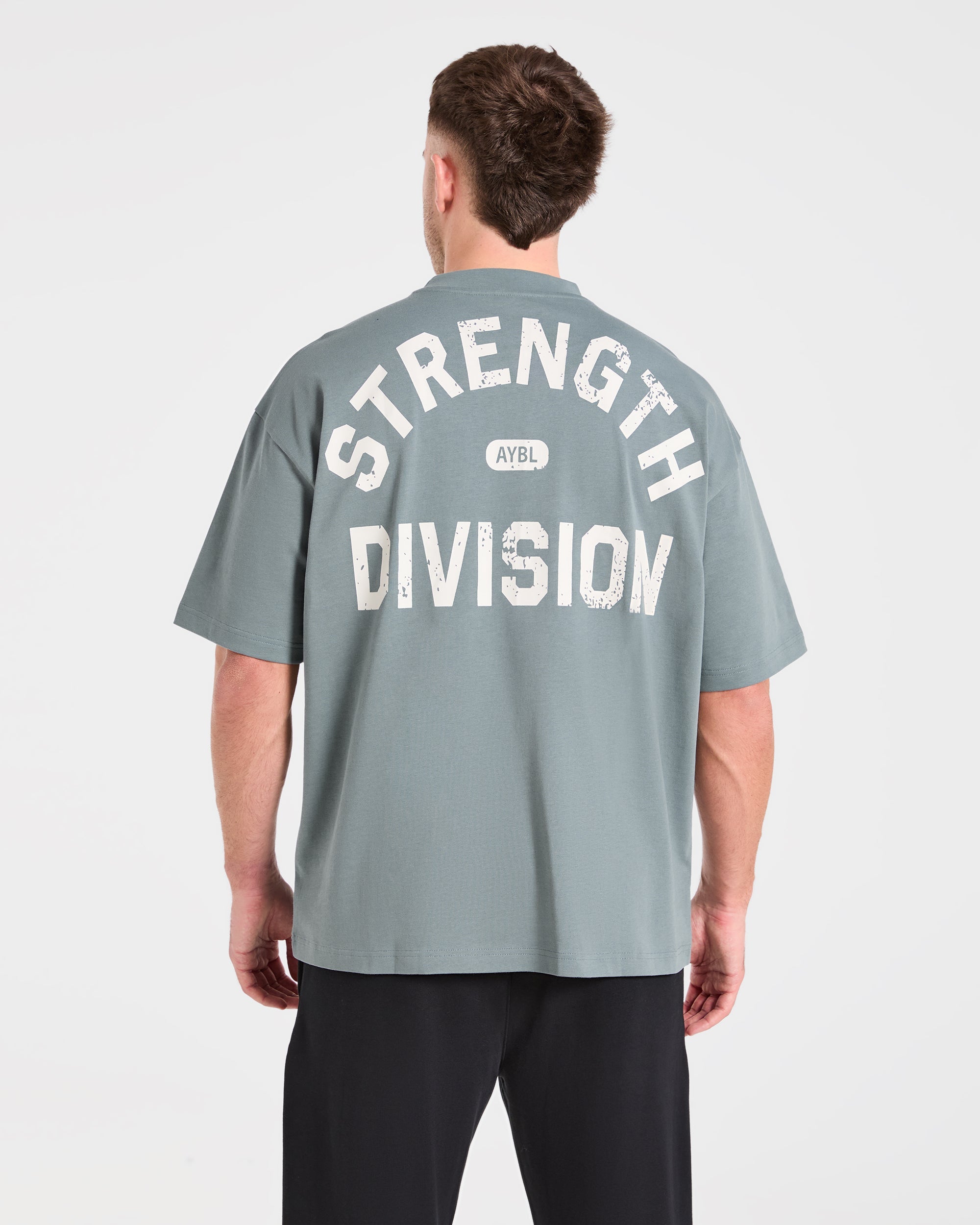 Strength Division Oversized T Shirt - Slate Sage