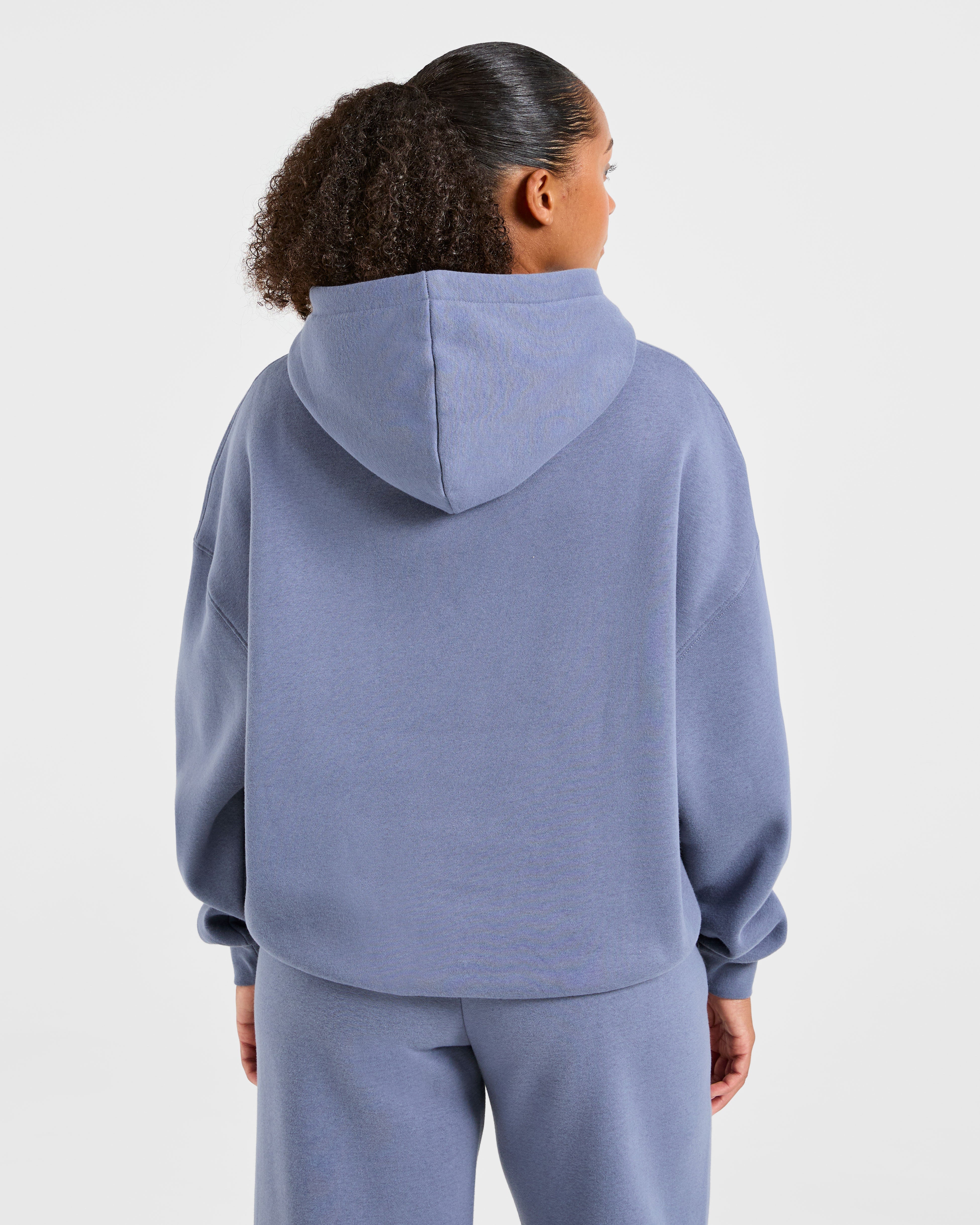 Classic Plush Oversized Hoodie - Slate