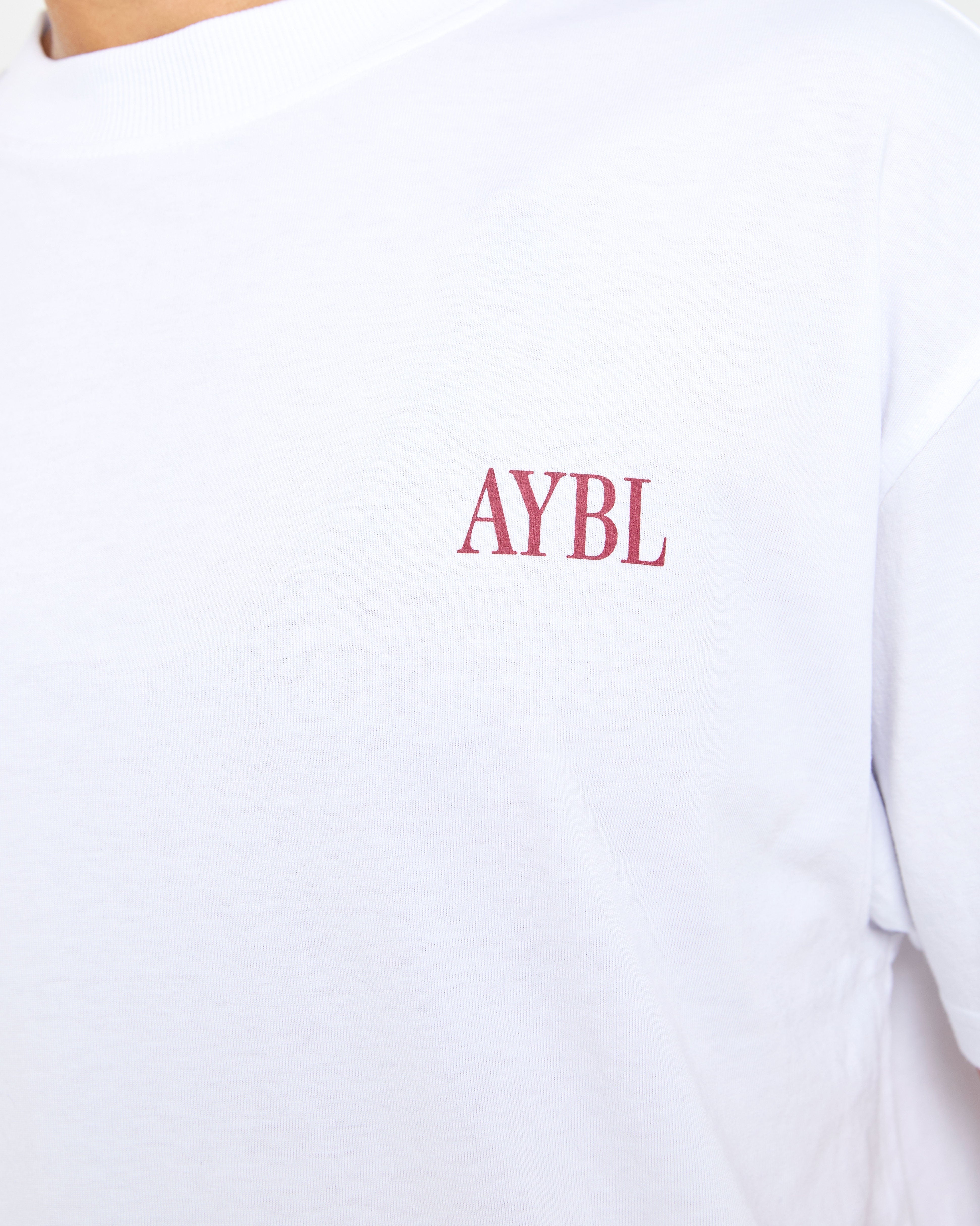 AYBL Strength Studio Oversized T Shirt - White