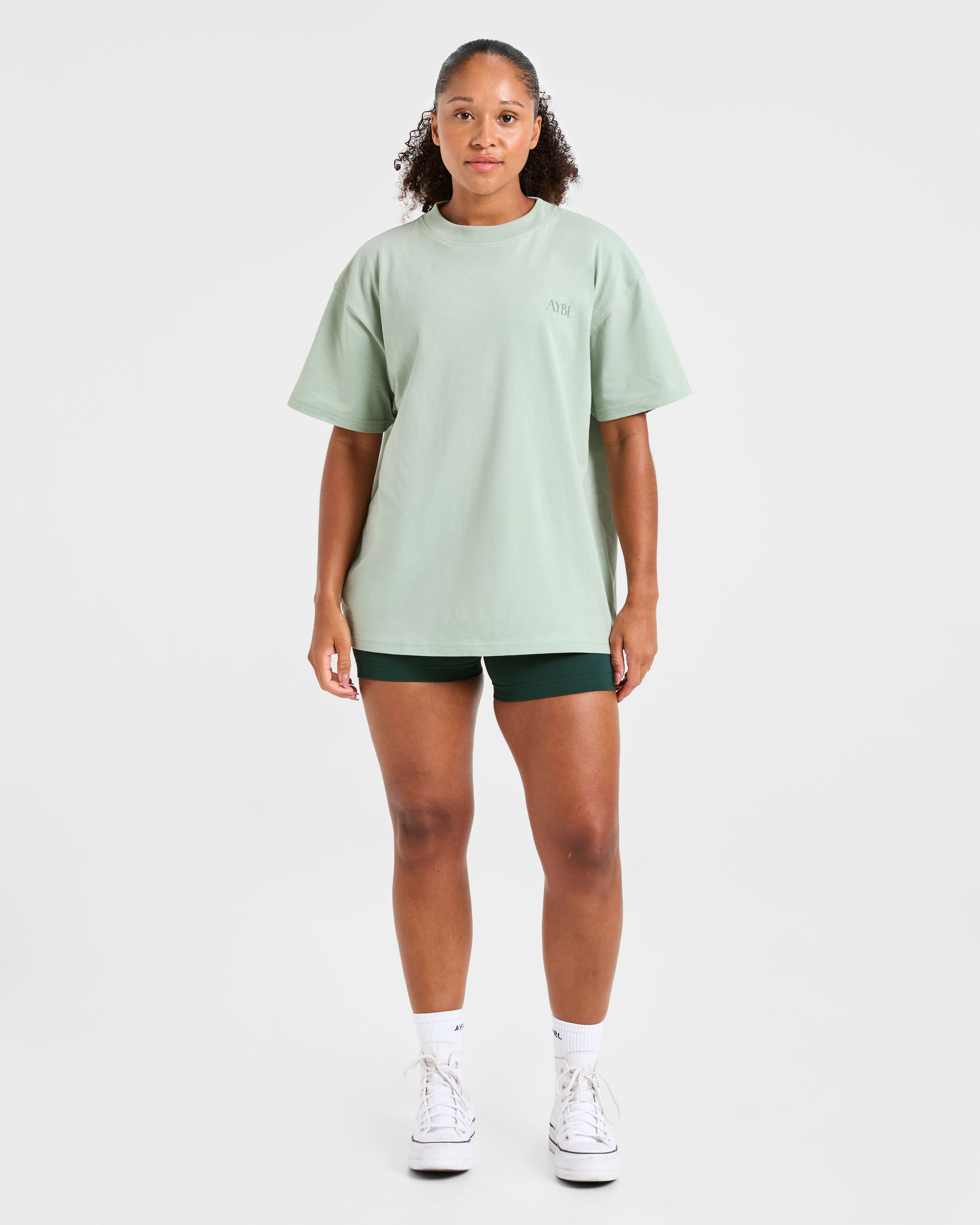 AYBL Wellness Oversized T Shirt - Green