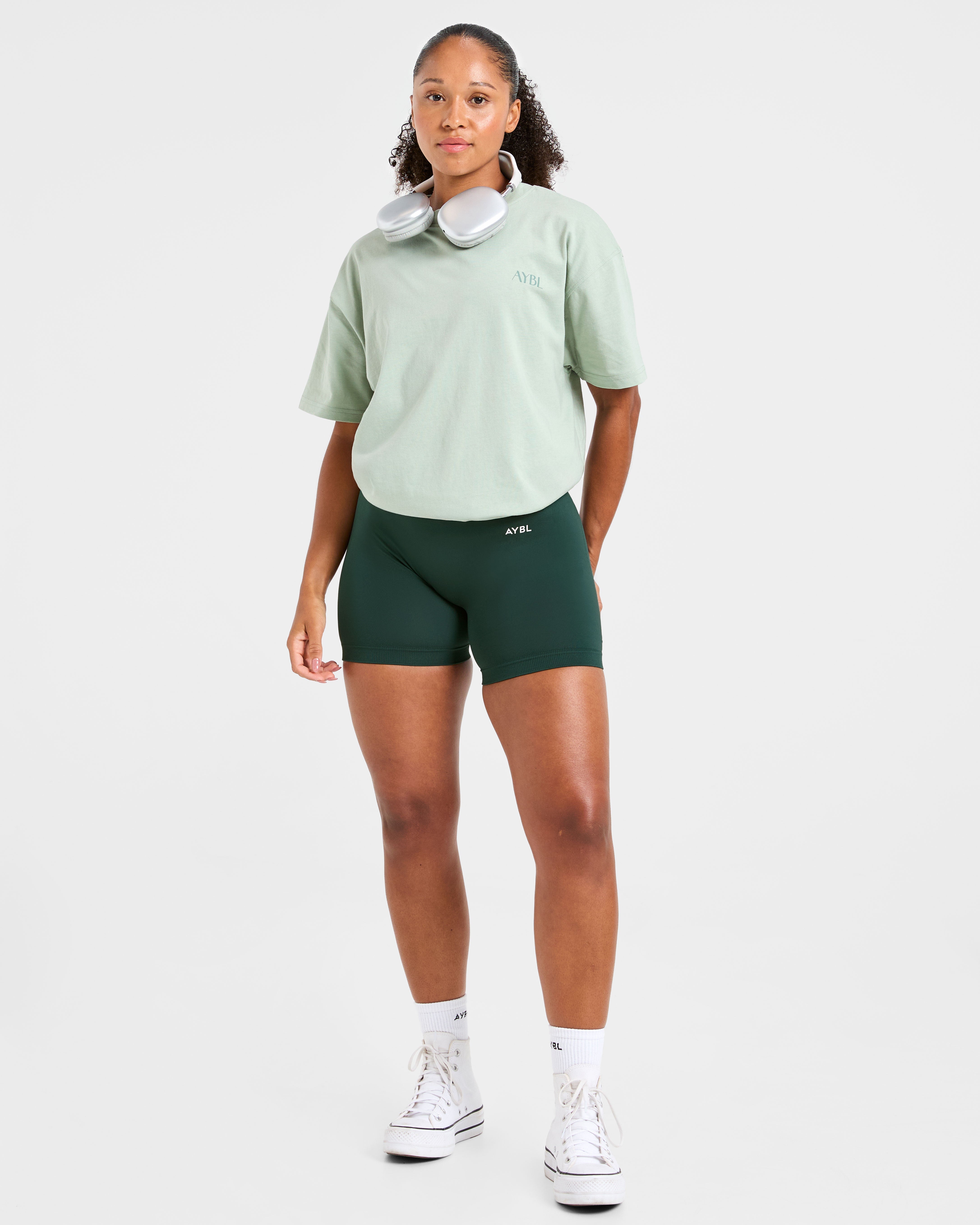 AYBL Wellness Oversized T Shirt - Green