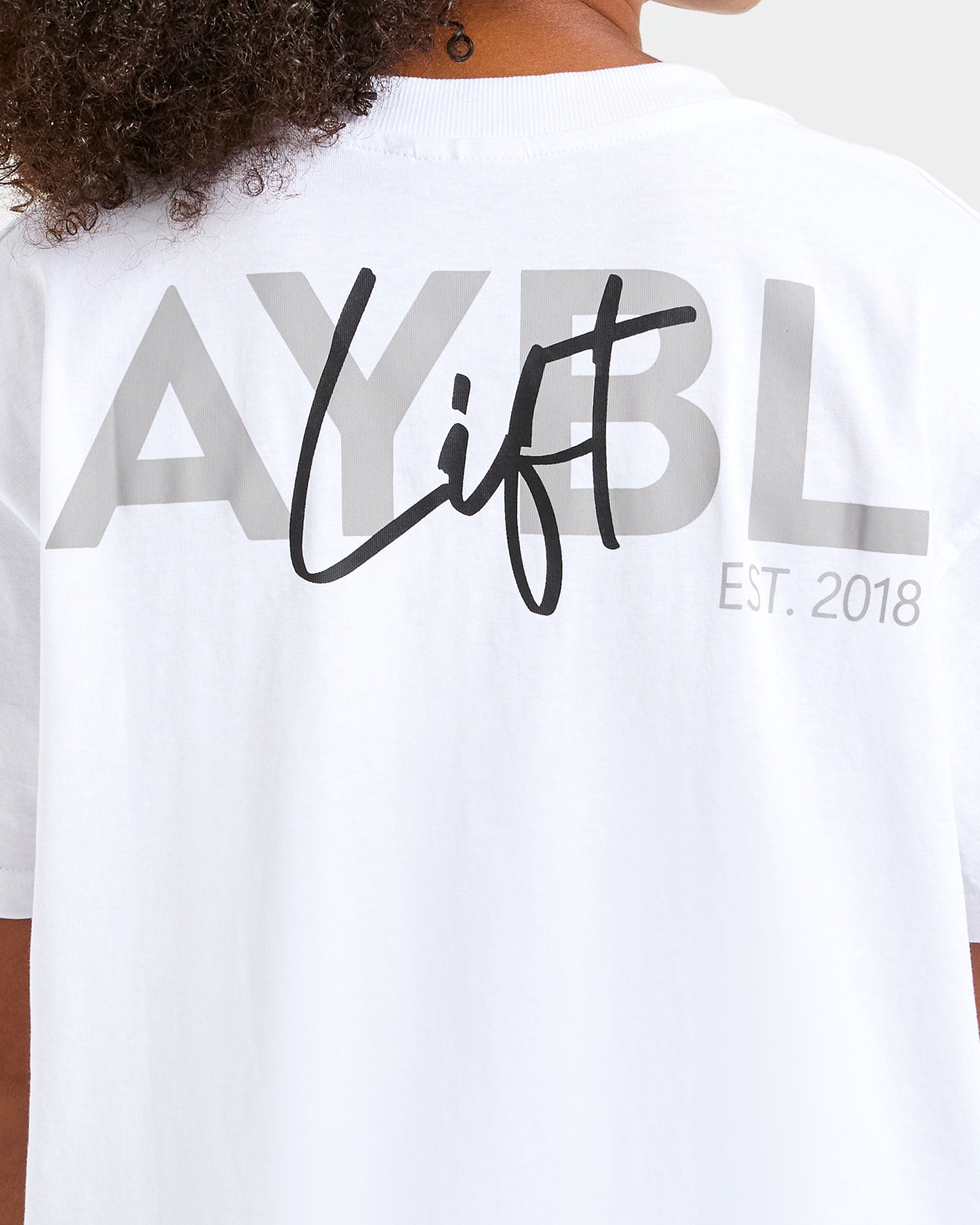 Lift Graphic Oversized T Shirt - White