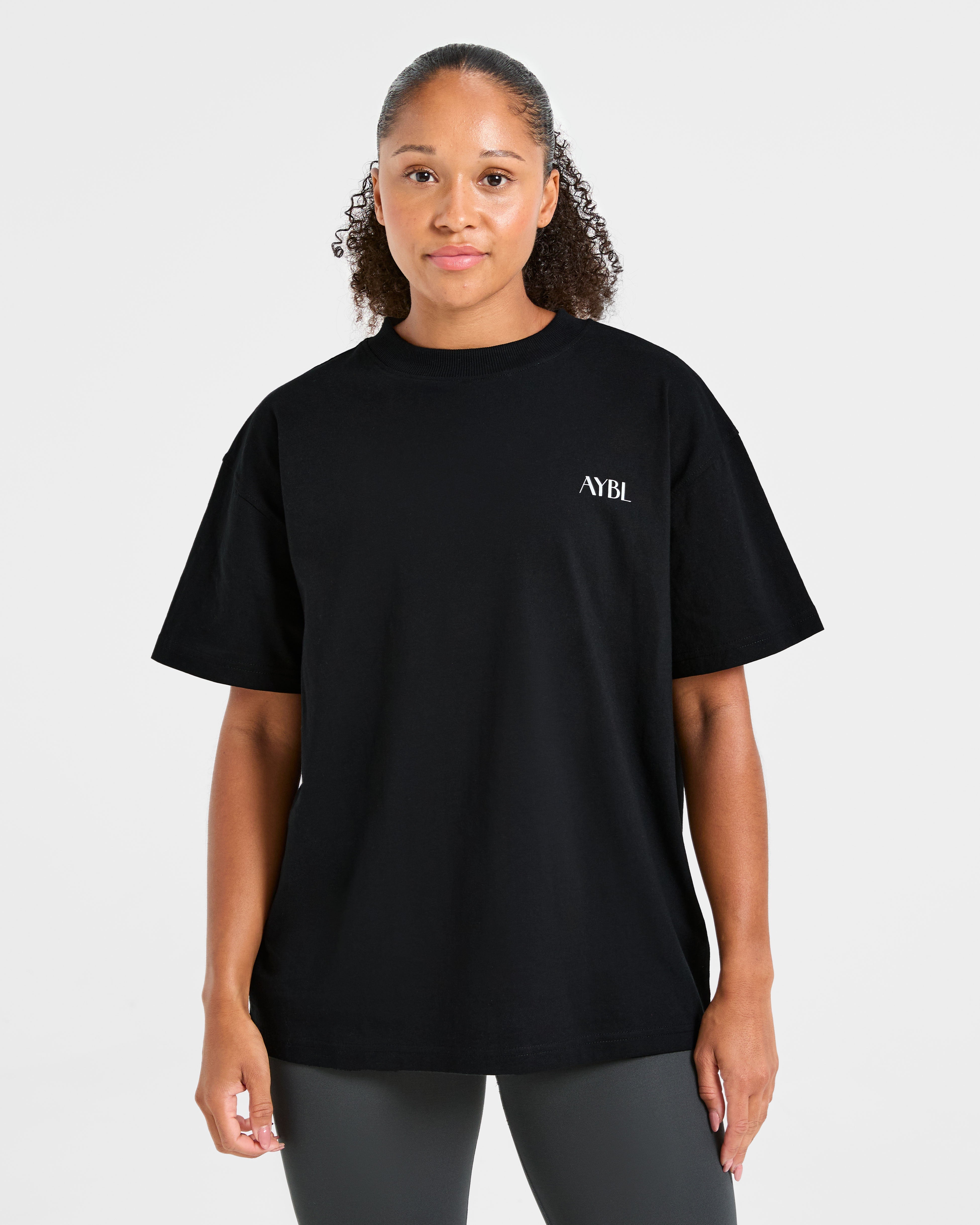 AYBL Wellness Oversized T Shirt - Black
