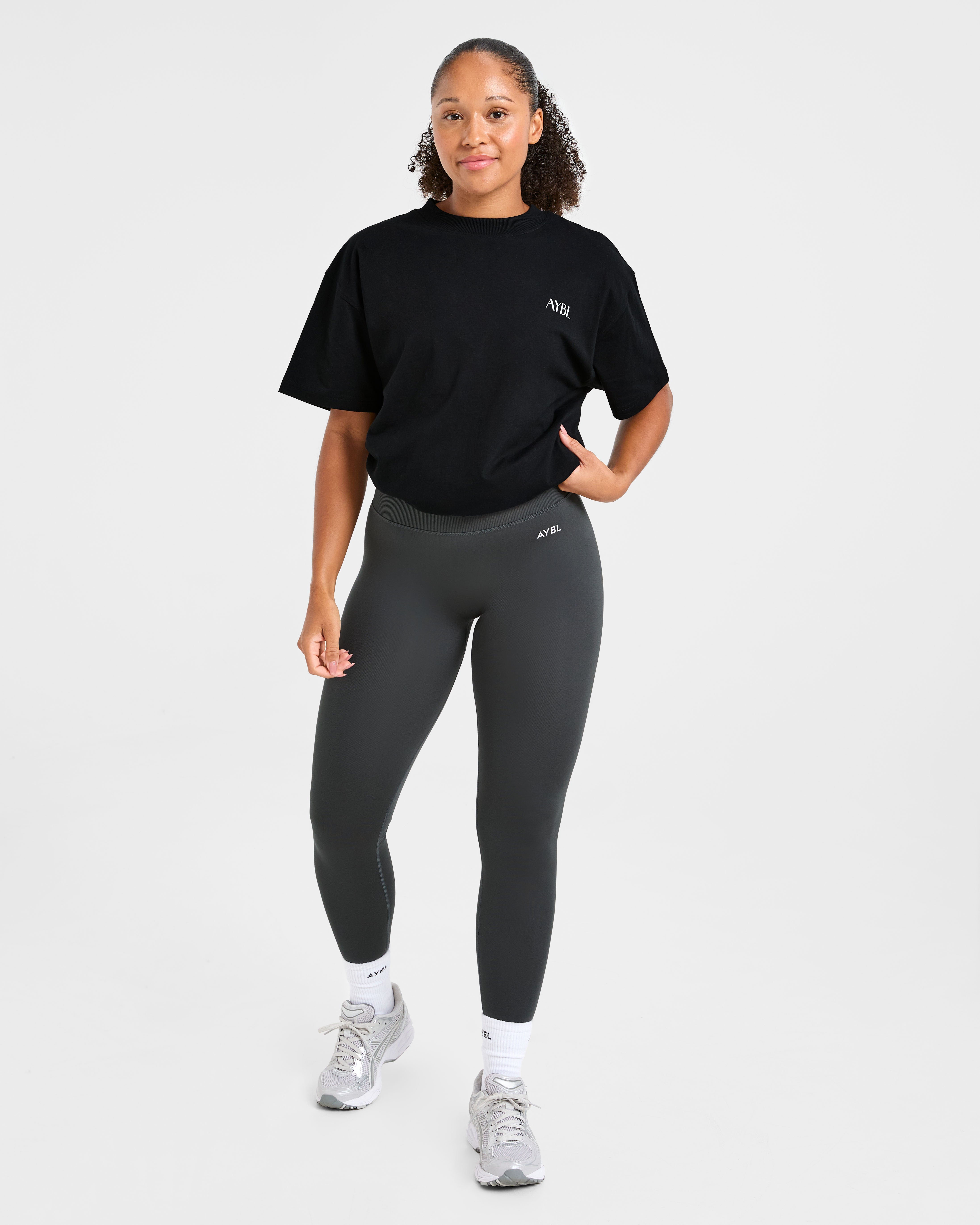 AYBL Wellness Oversized T Shirt - Black