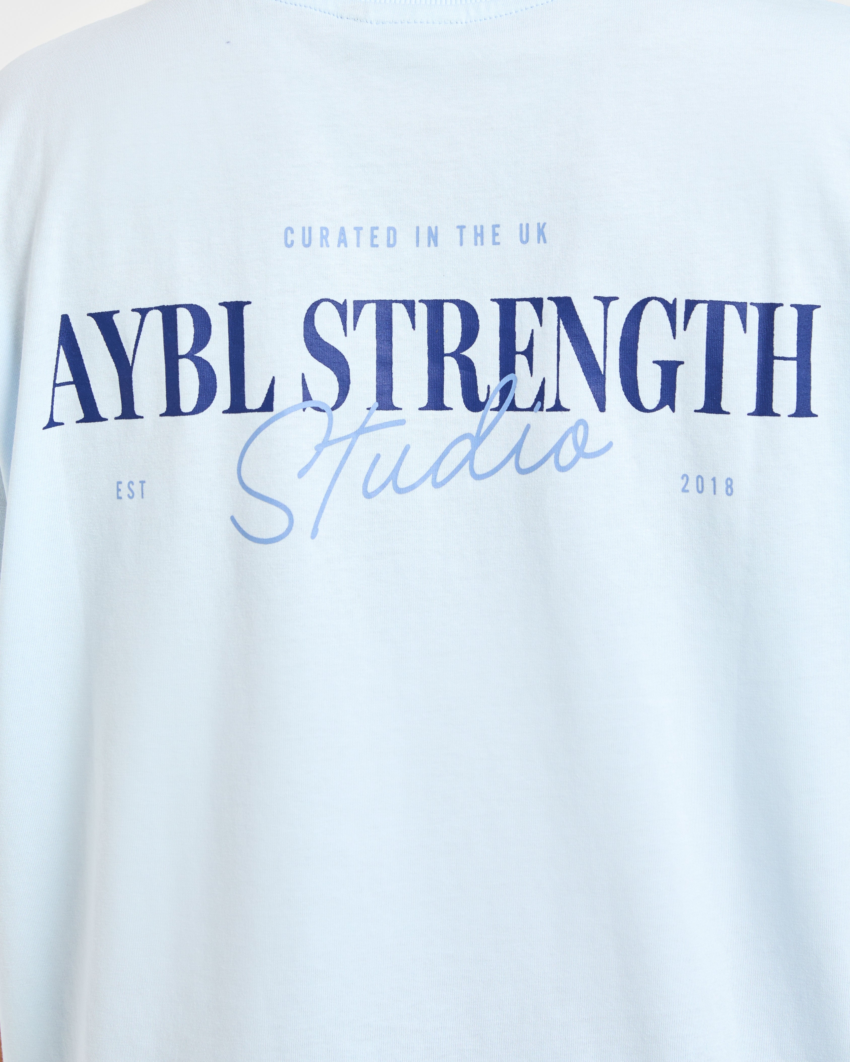 AYBL Strength Studio Oversized T Shirt - Blue