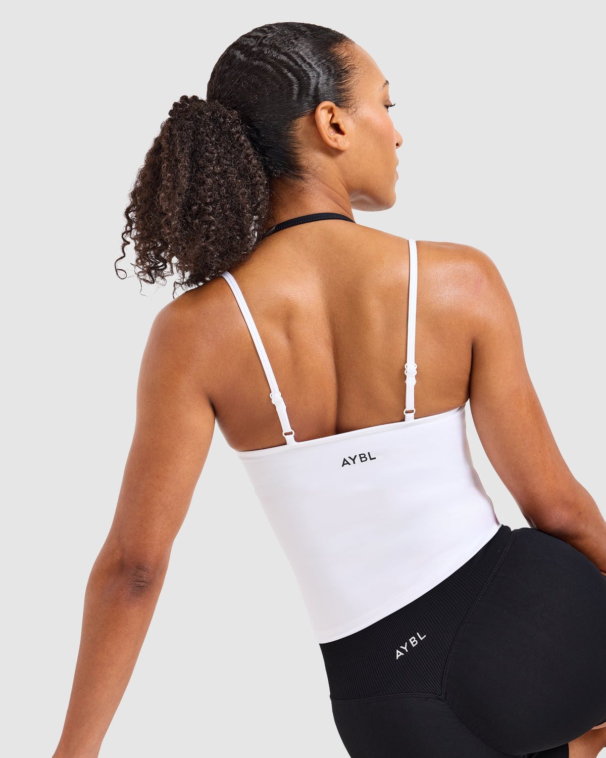 Double Layered Tank Top - White/Black