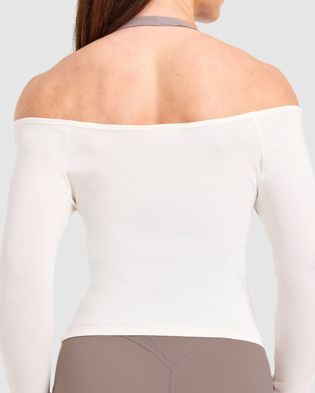 Ease Off The Shoulder Top - Cream White