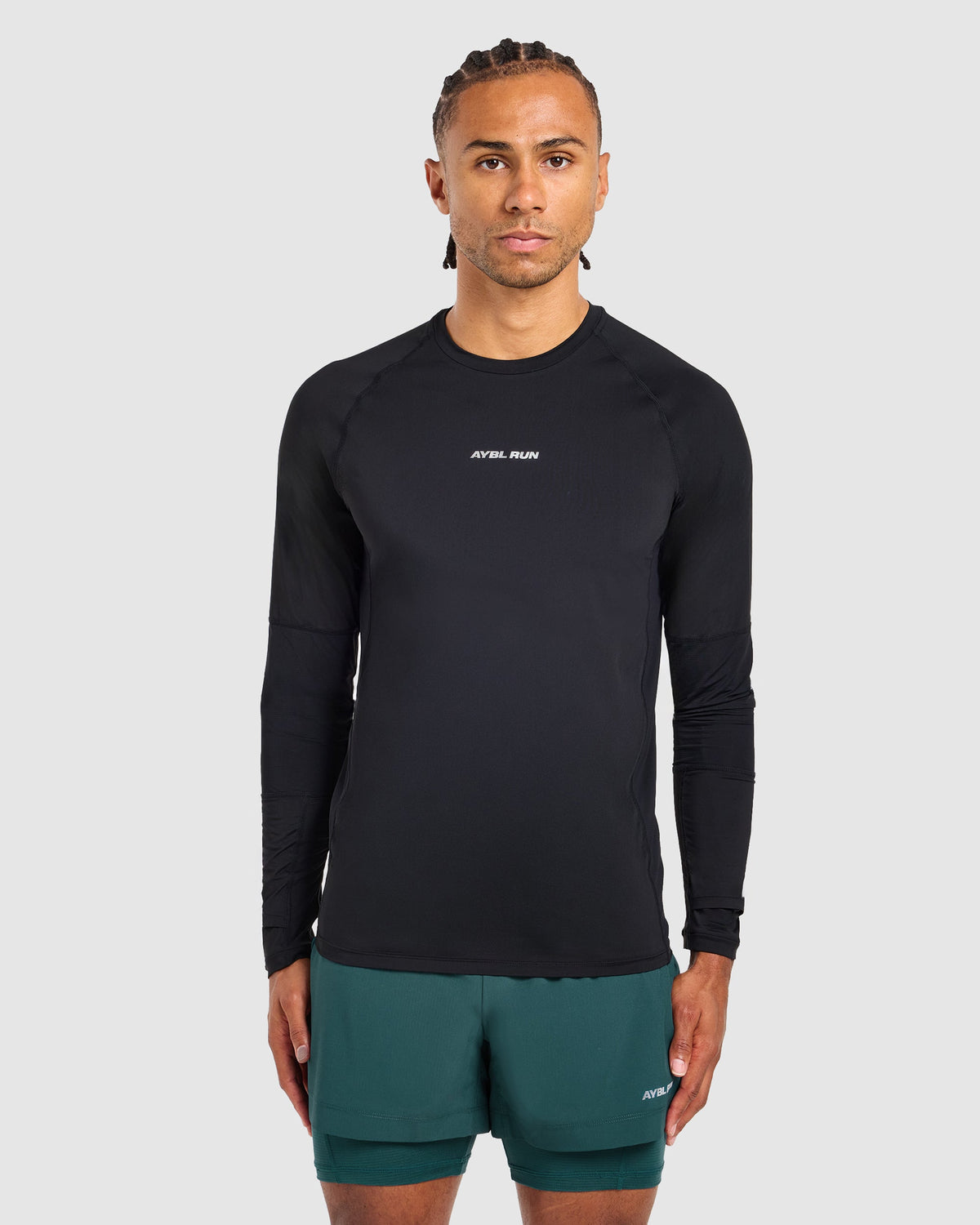 Run Long Sleeve T Shirt - Black