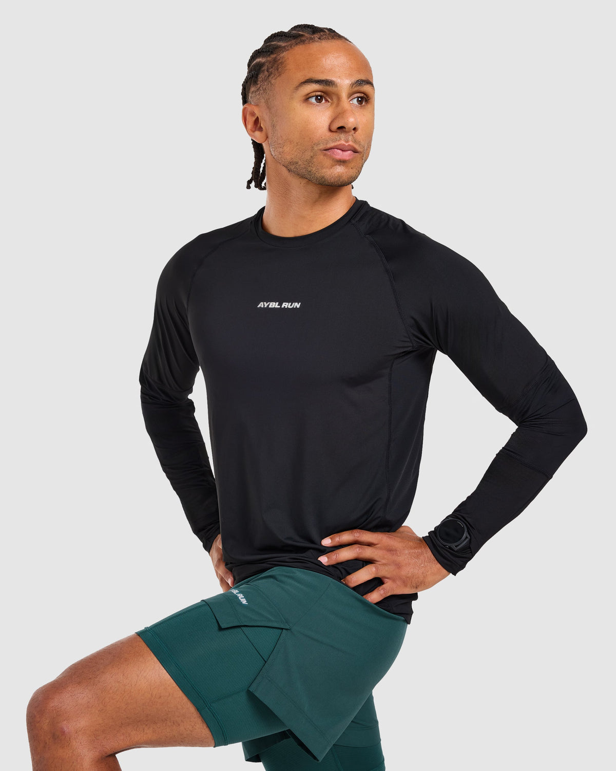 Run Long Sleeve T Shirt - Black