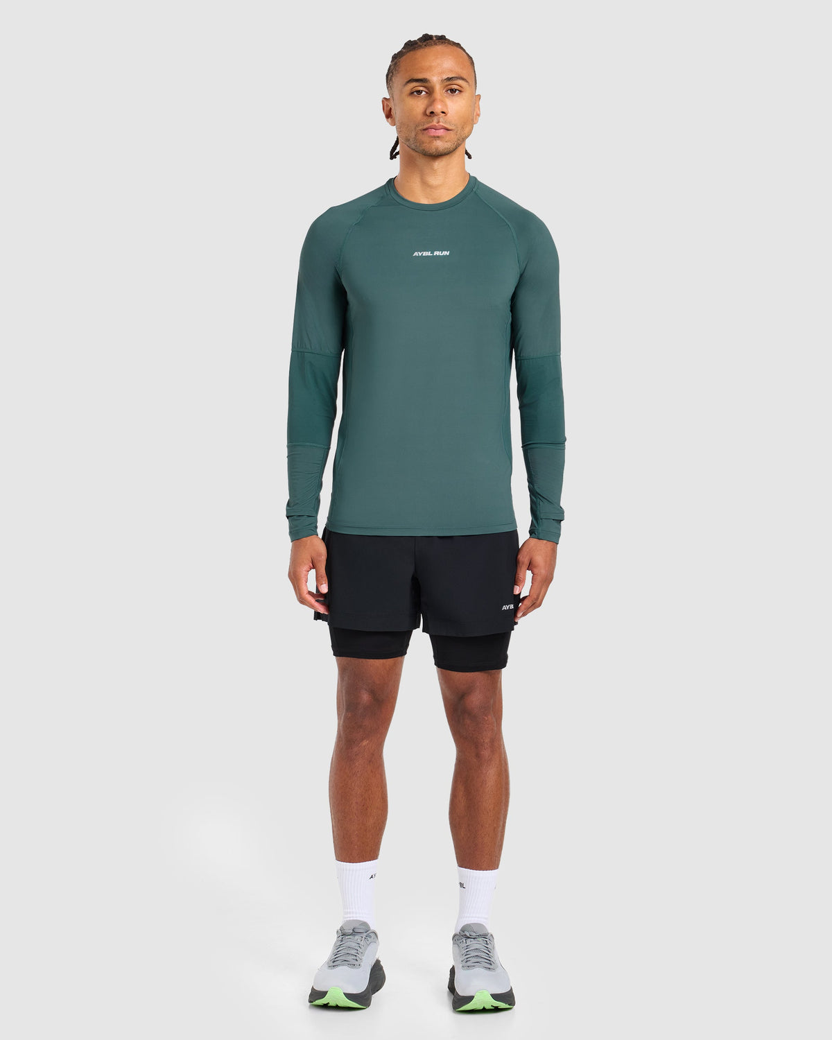 Run Long Sleeve T Shirt - Dark Teal