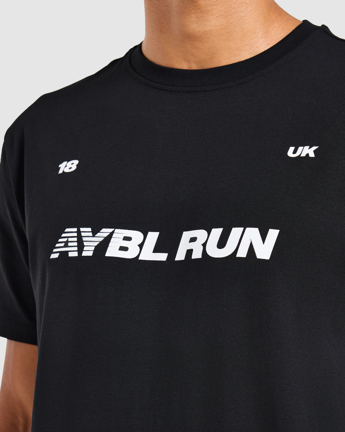 Run Graphic T Shirt - Black