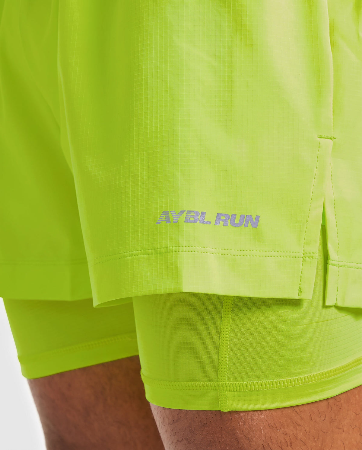Run 2 in 1 Shorts - Neon Yellow