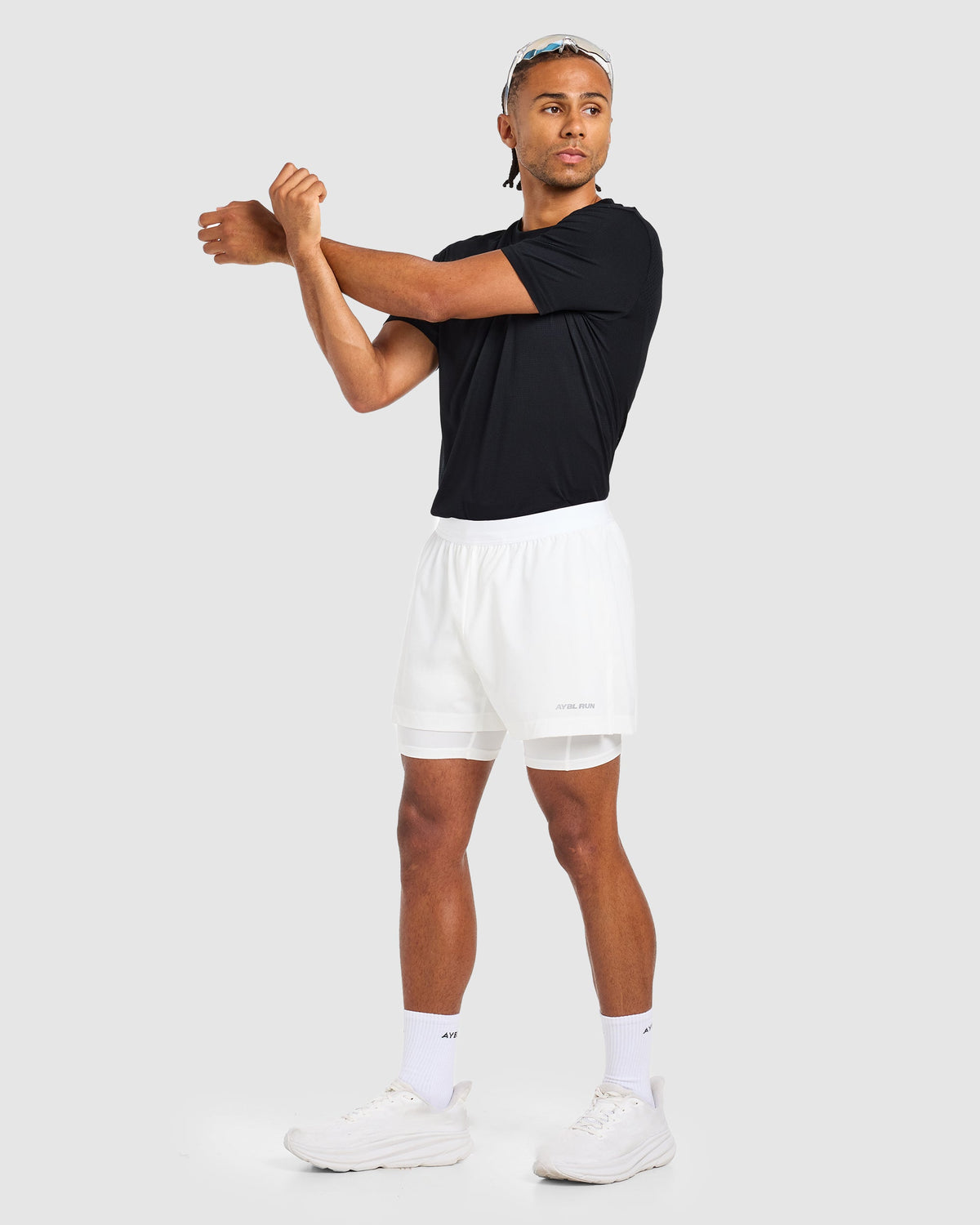 Run 2 in 1 Shorts - White