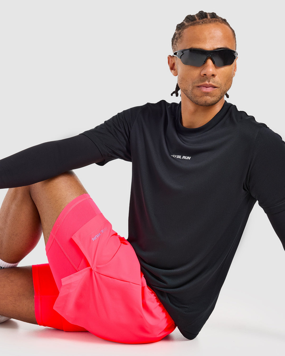 Run 2 in 1 Shorts - Neon Pink