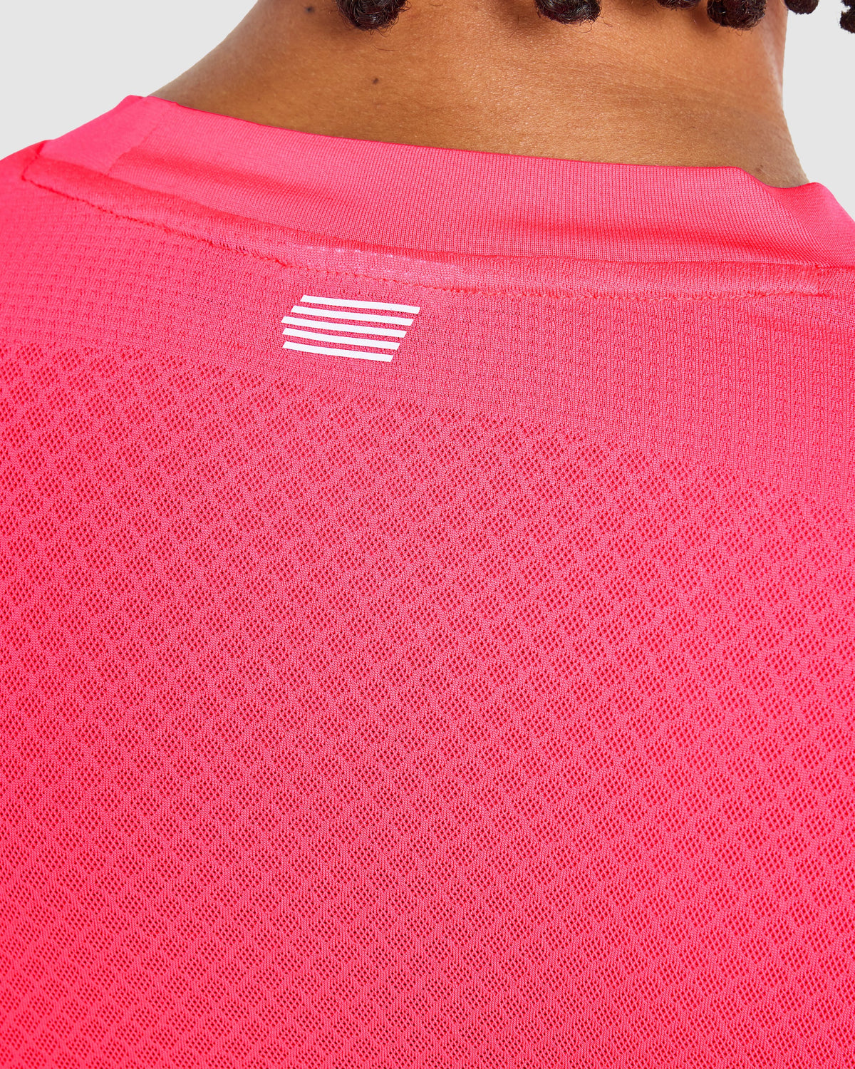 Run Seamless T Shirt - Neon Pink