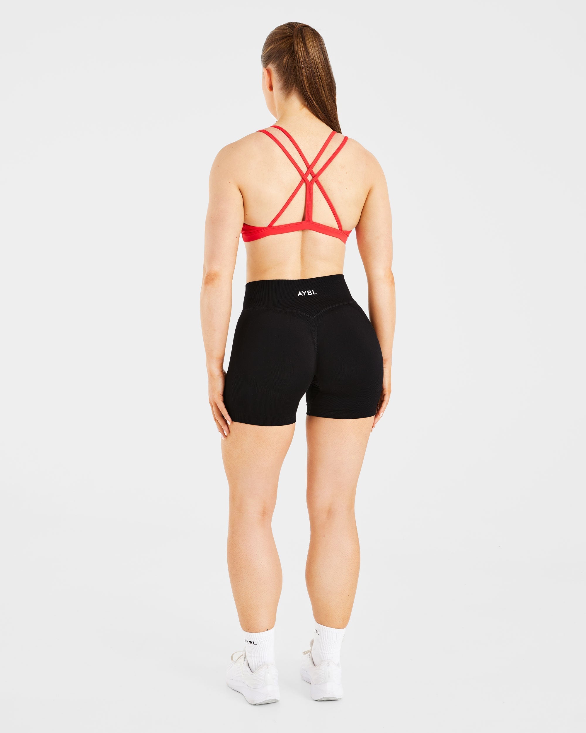 Essential Strappy Sports Bra - True Red