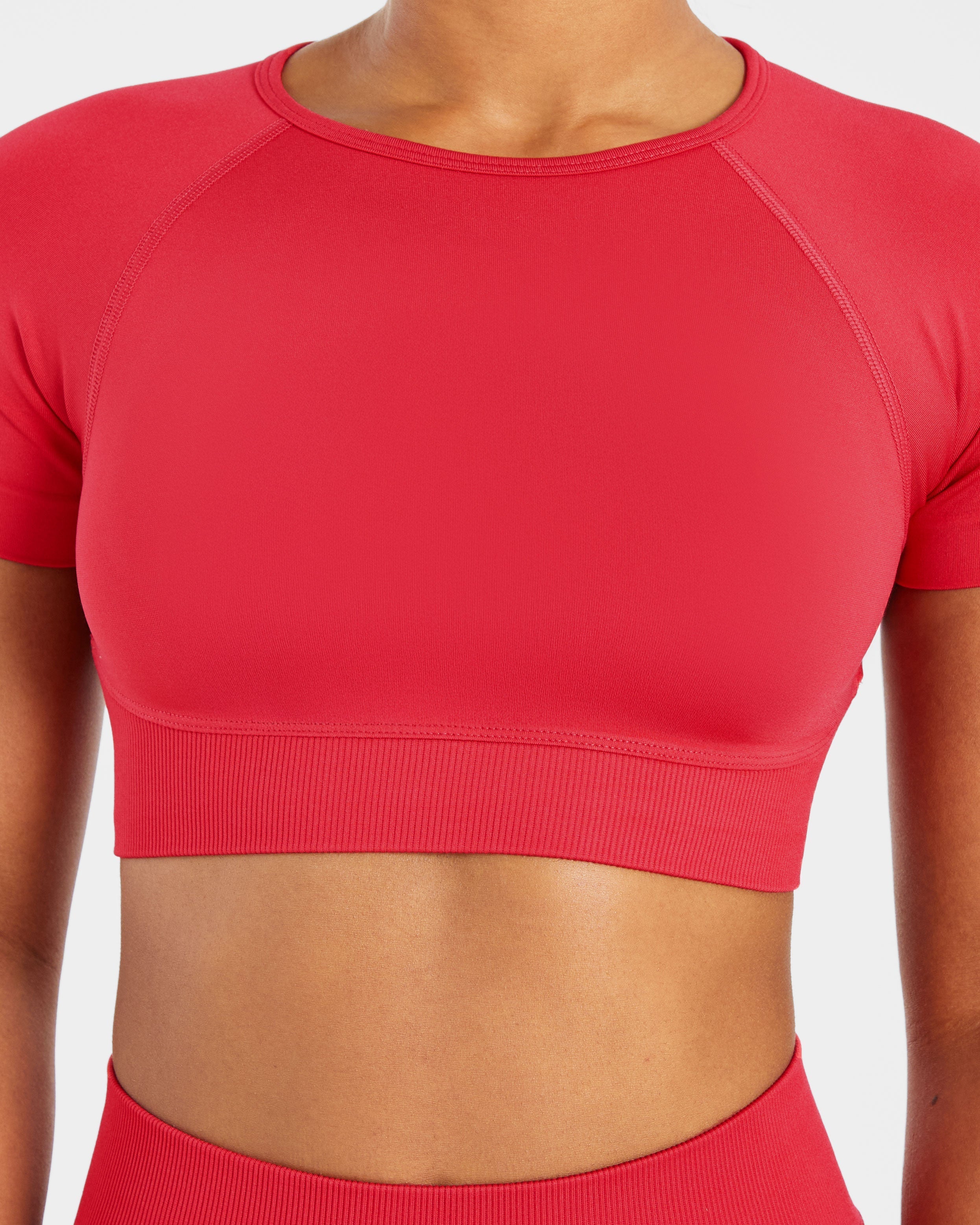 Adapt Seamless Crop Top - Salsa Red