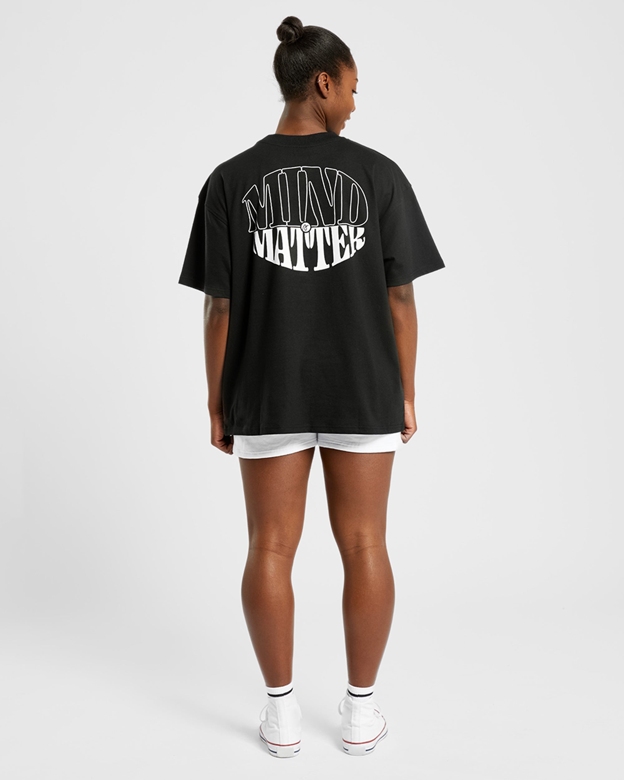 Mind Over Matter Oversized T Shirt - Black