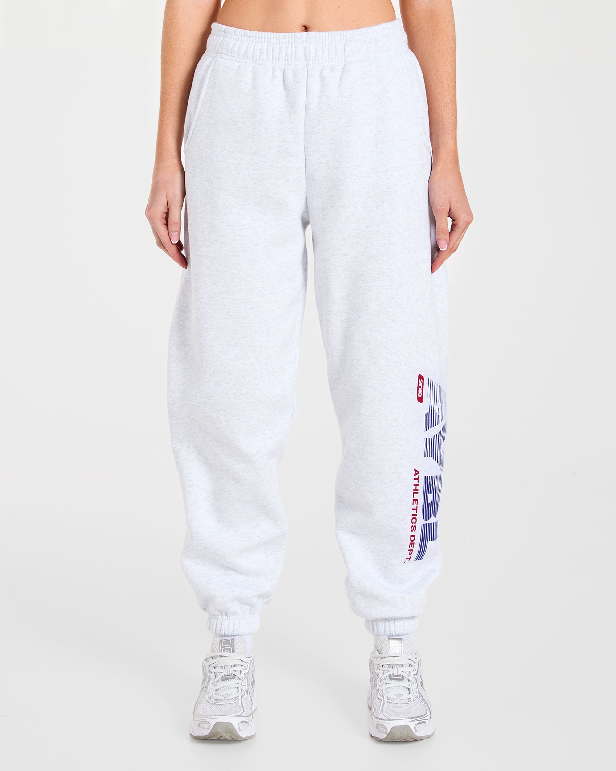 Athletics Dept Oversized Joggers - Grey Marl