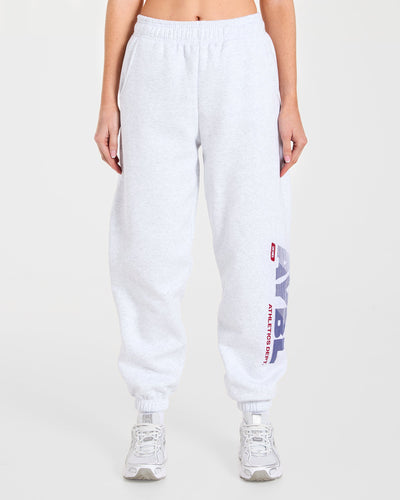 Athletics Dept Oversized Joggers - Grey Marl
