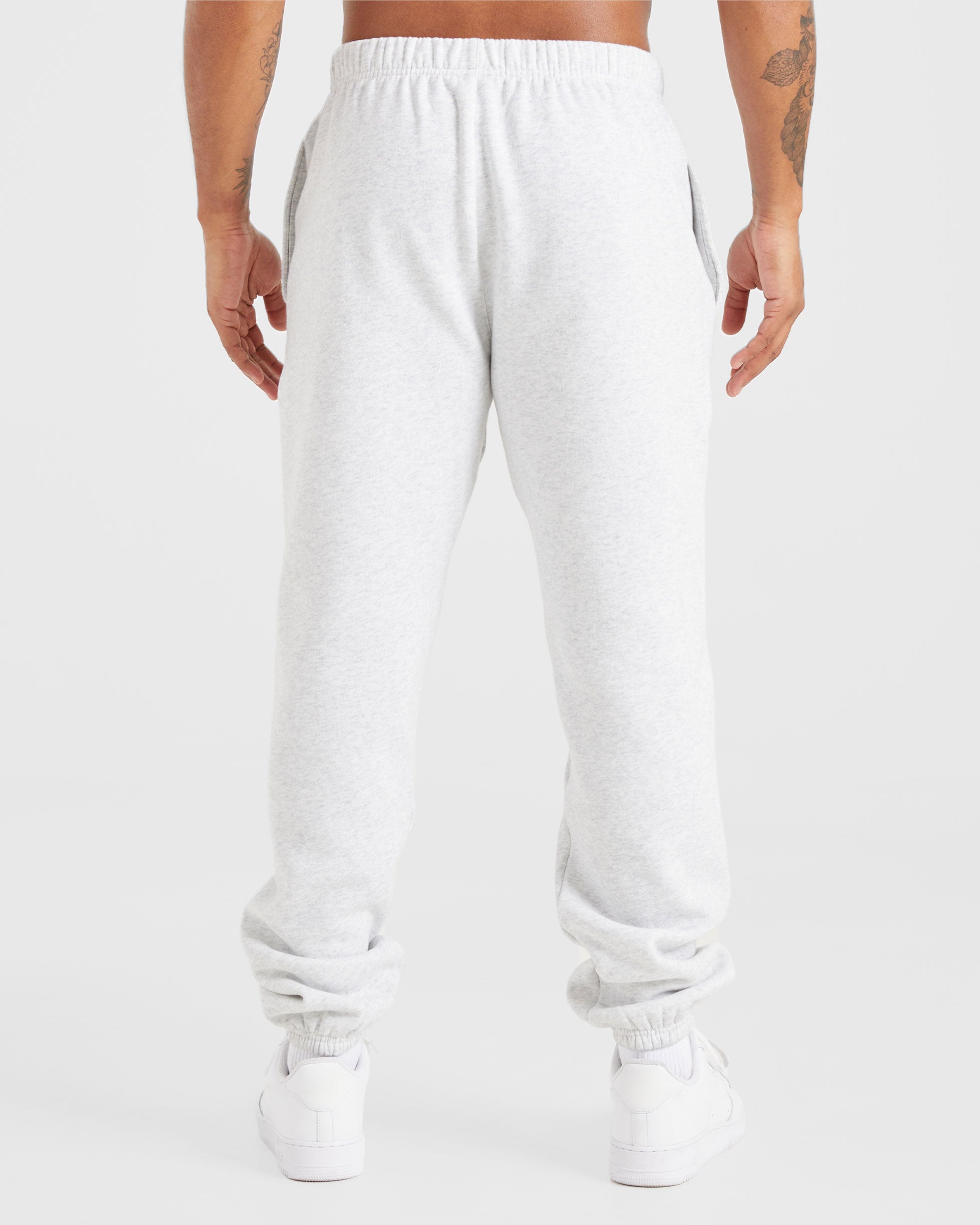 Essential Oversized Joggers - Grey Marl