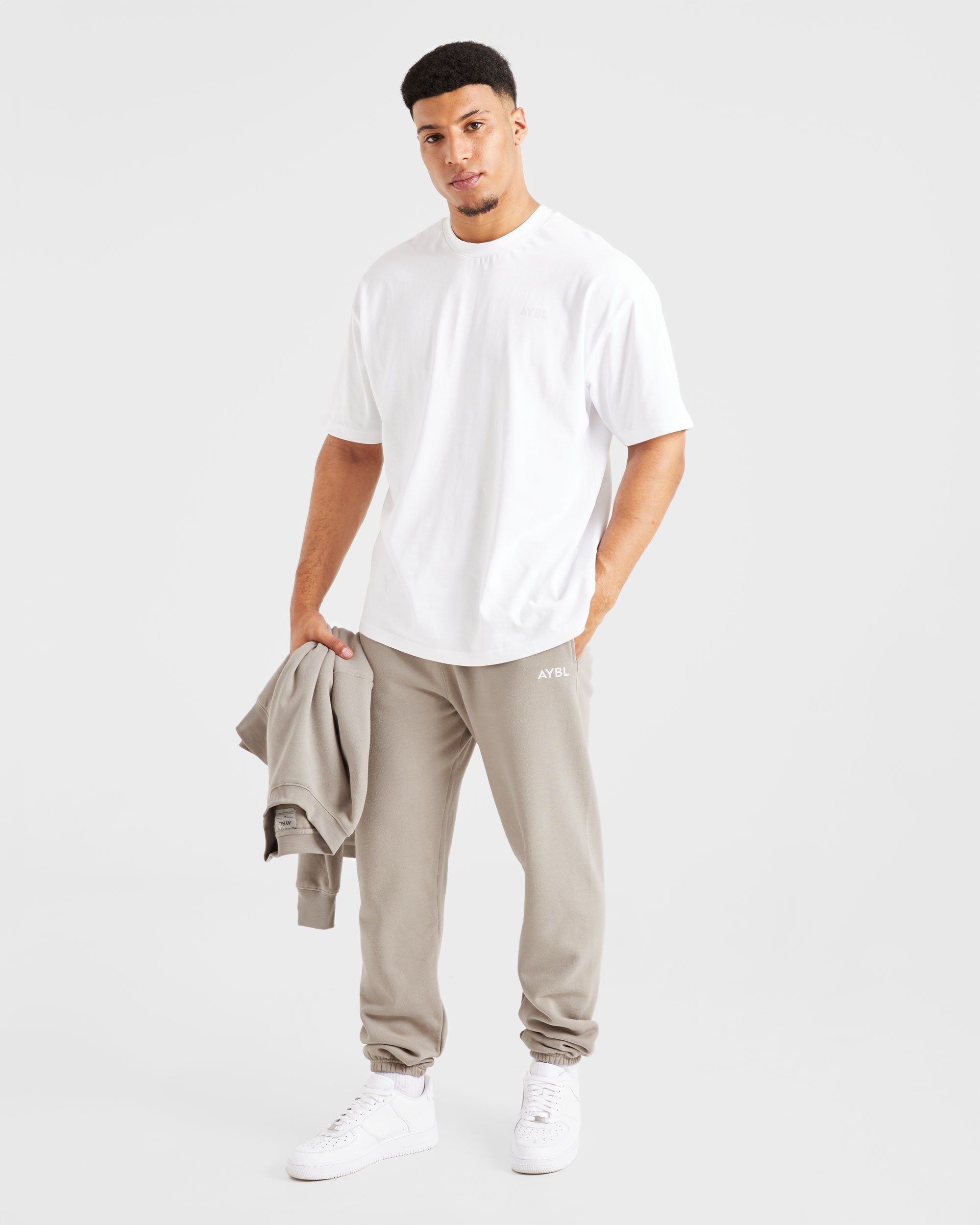 Essential Oversized Joggers - Stone
