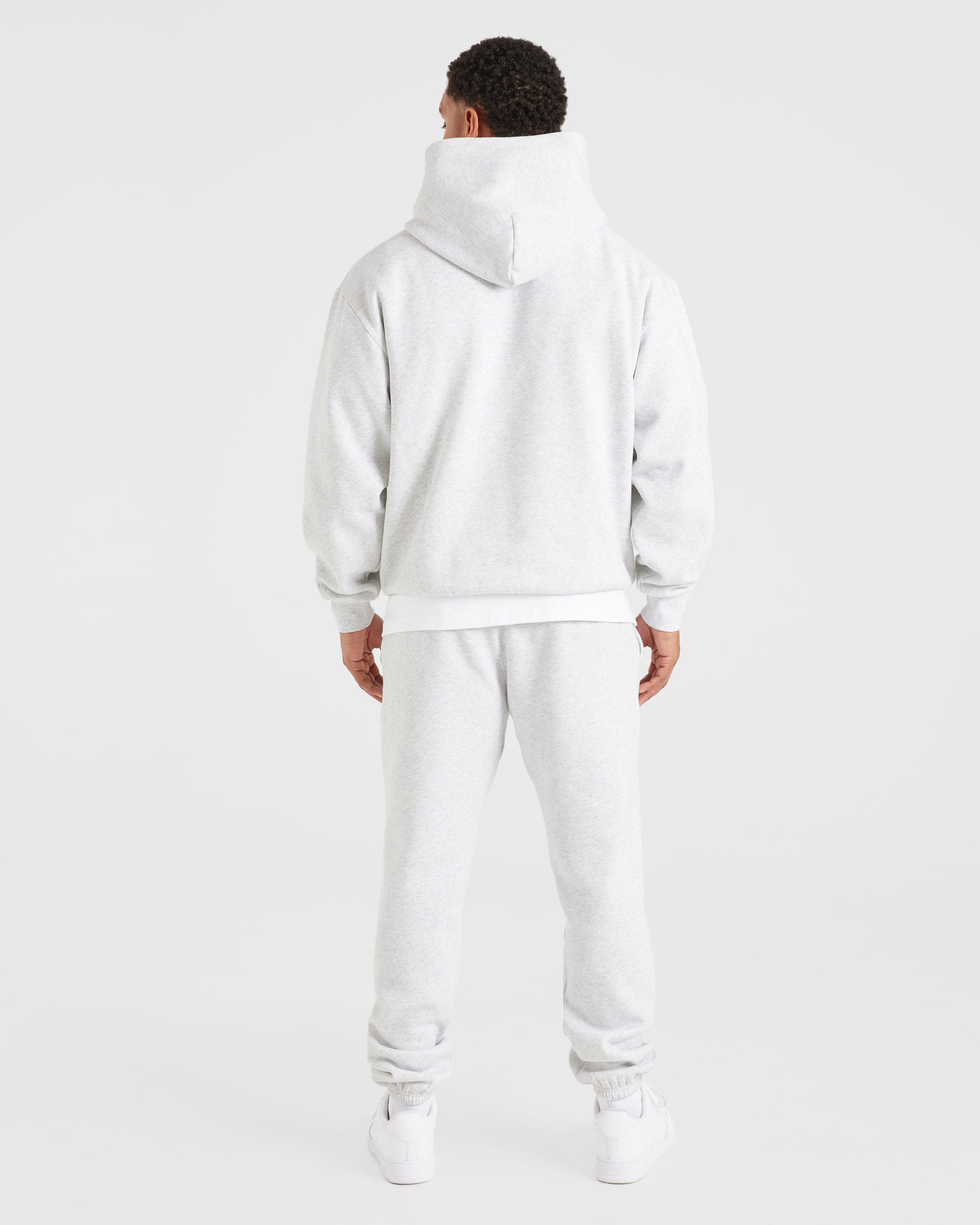 Essential Oversized Hoodie - Grey Marl